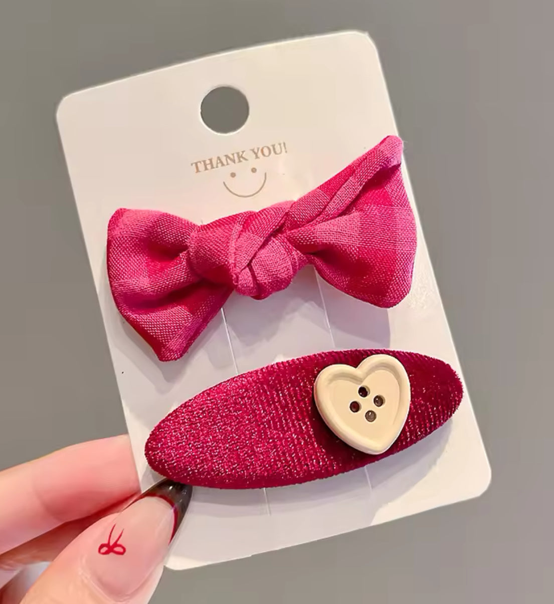 2Pcs ÅVA Set Plaids Hair pins for Girls | JA.VA.NAH