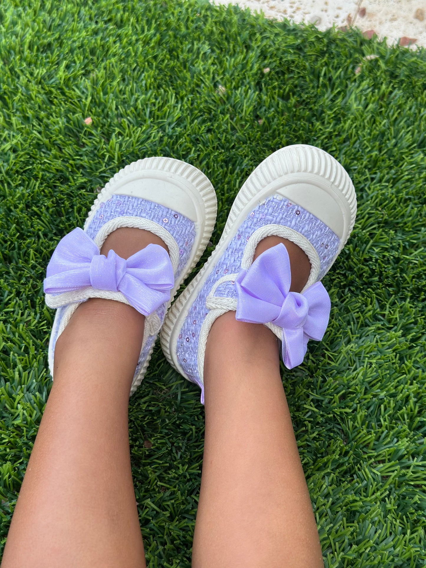 Bow Girls Toddler Breathable Canvas Shoes
