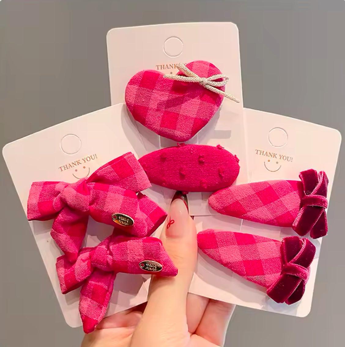 2Pcs ÅVA Set Plaids Hair pins for Girls | JA.VA.NAH