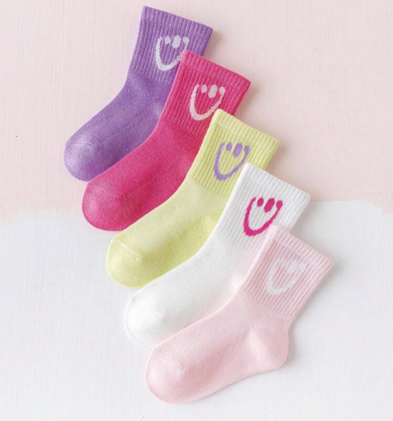 5 Pairs of Smile Socks