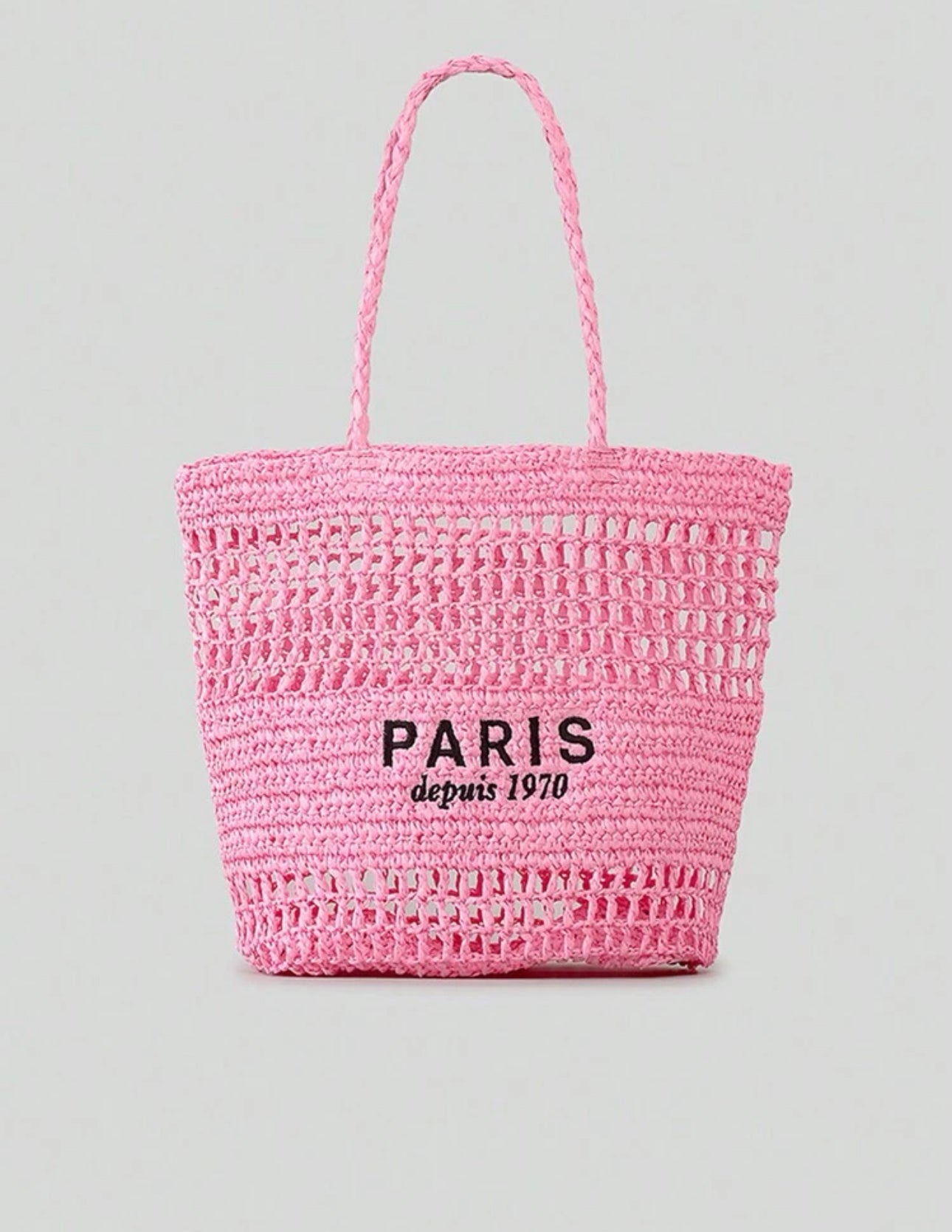 Embroidery Letters straw bags for beach, Travel | JA.VA.NAH