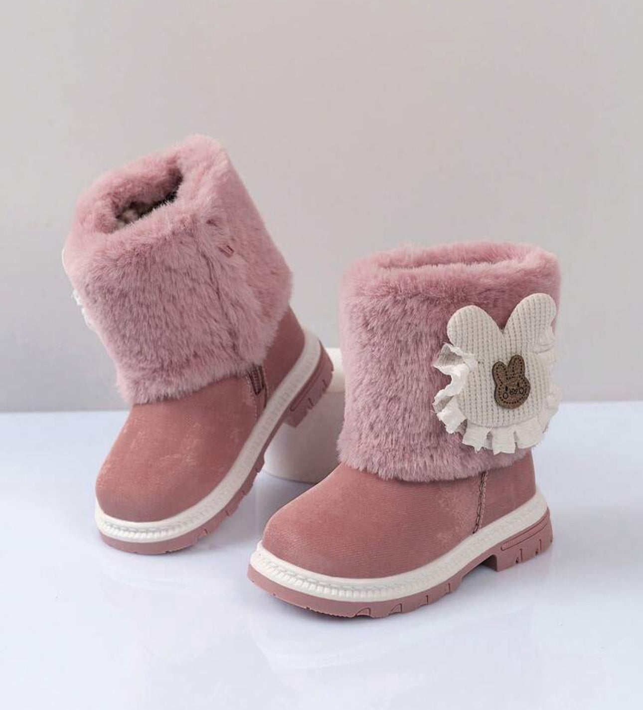 Cute Baby/Toddler Girls Winter Furry Ankle Boots