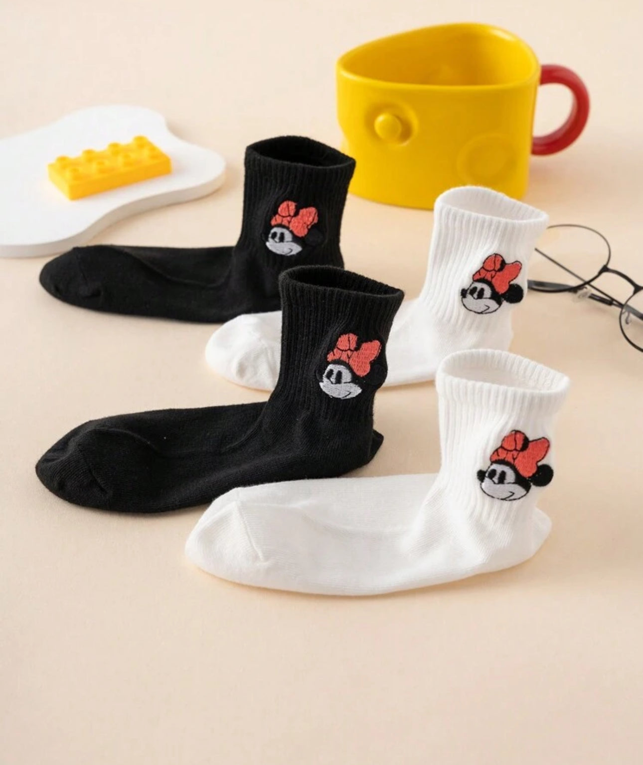 4Pairs Cute Cartoon Girls socks