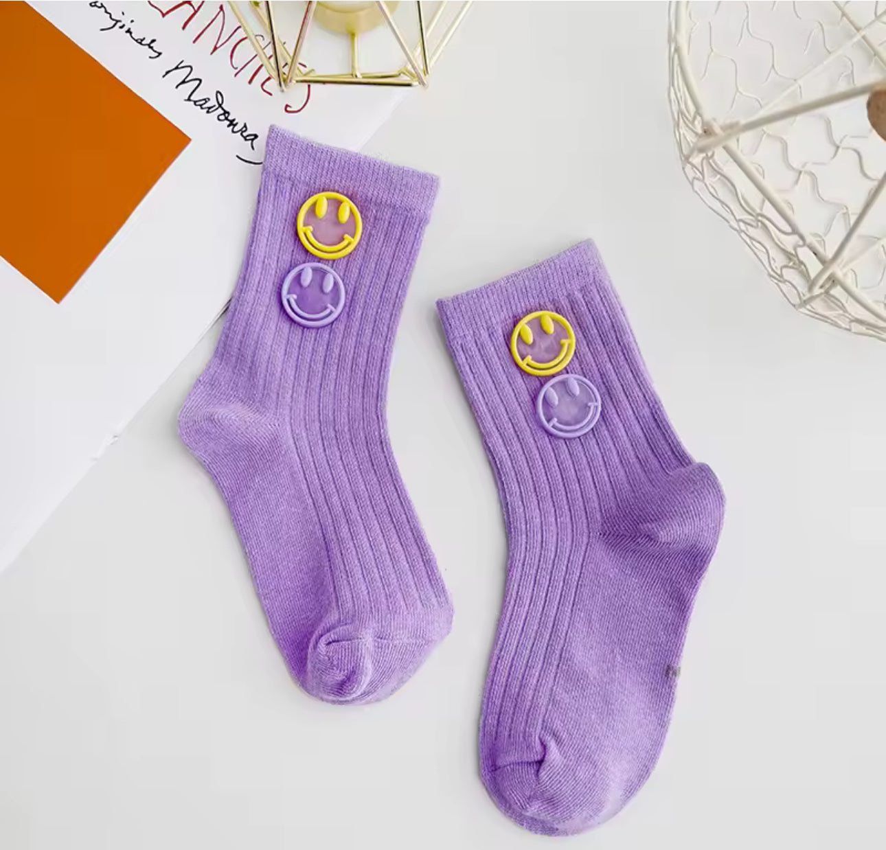 3 Pairs Smiley face Toddler/Youth Socks | JA.VA.NAH