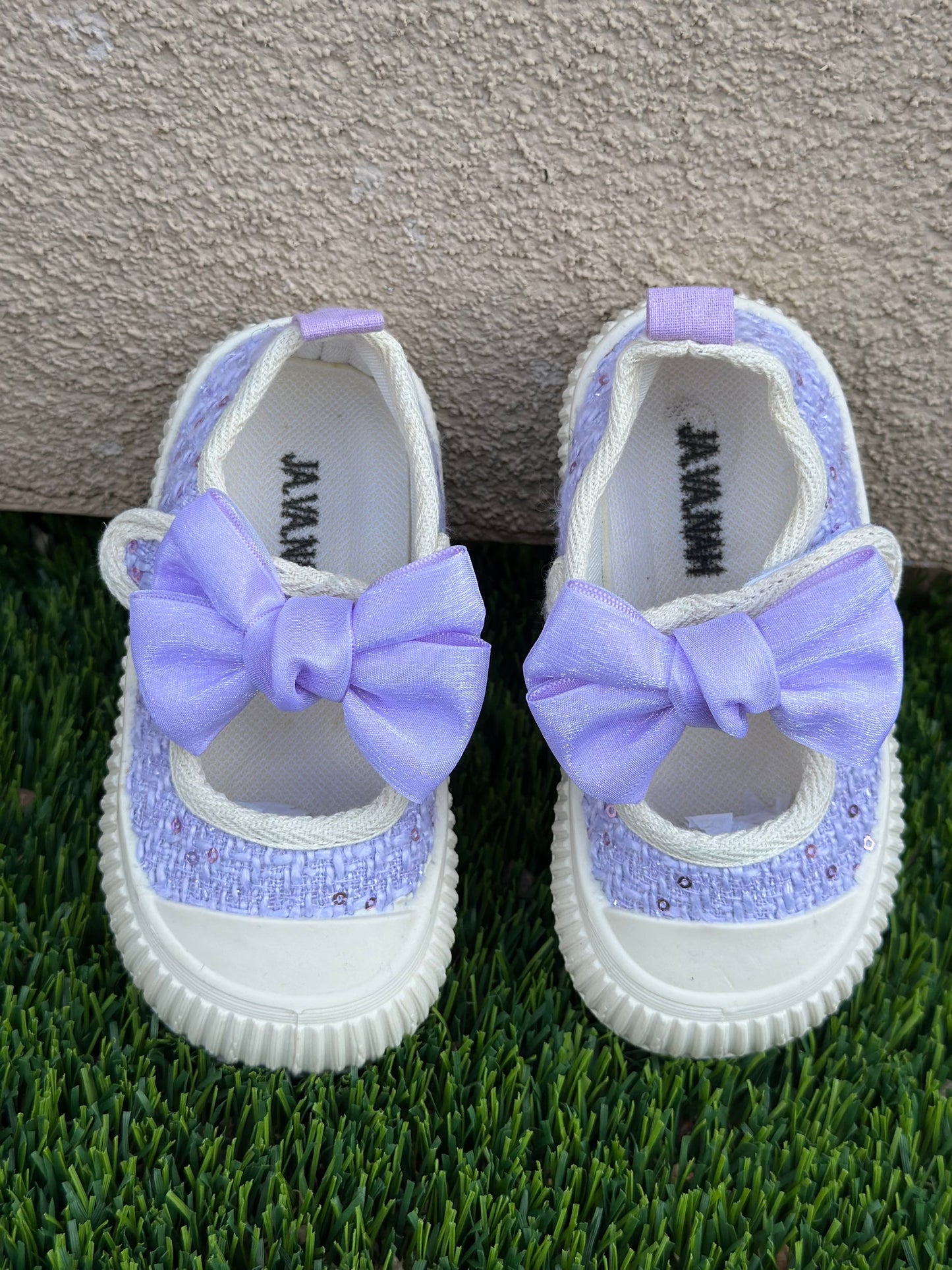 Bow Girls Toddler Breathable Canvas Shoes