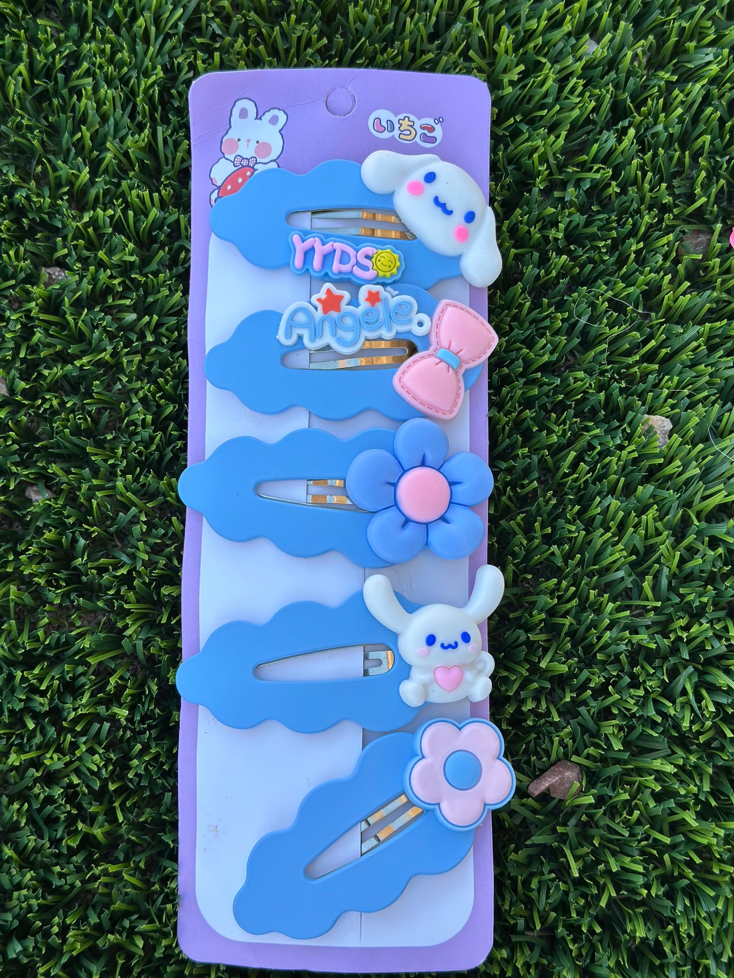 5PCS Girls Cartoon Hair Pins