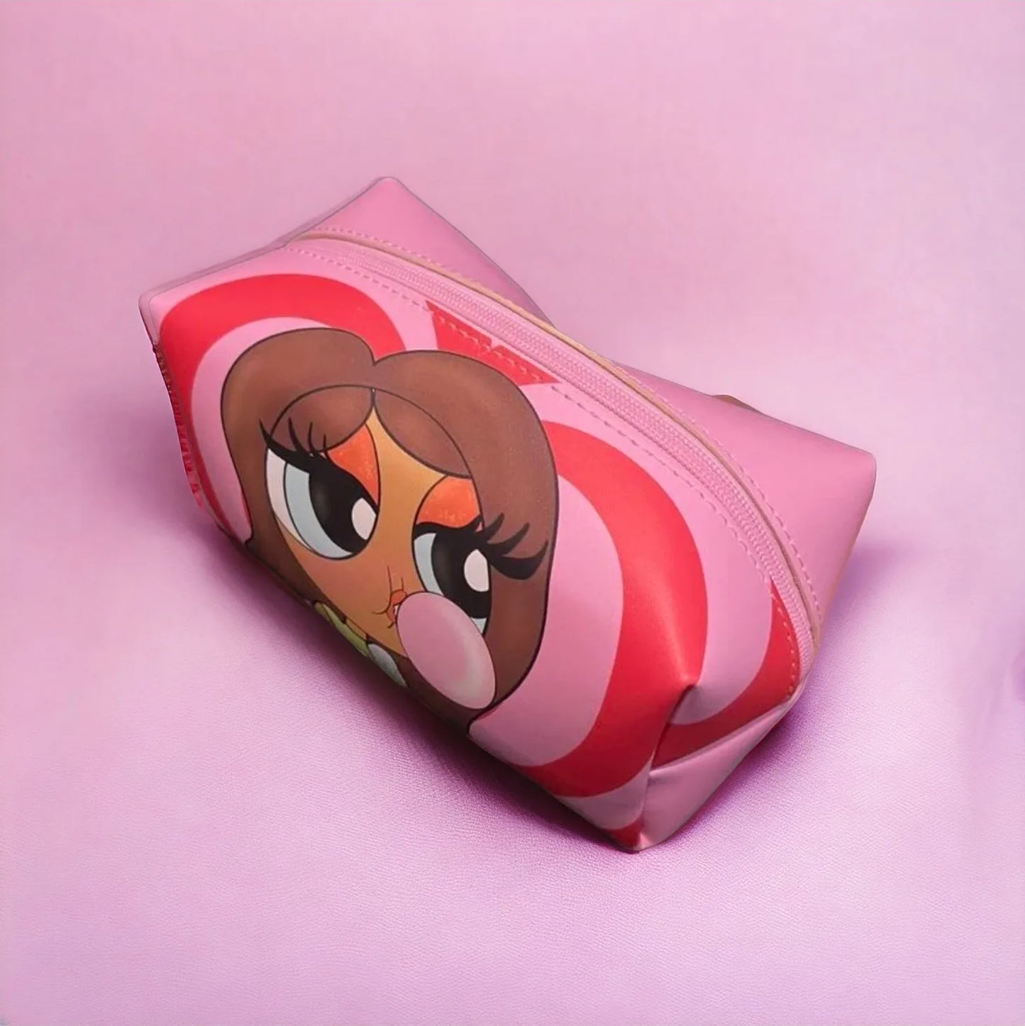 Tay mills cartoon Leather Cosmetic bag | JA.VA.NAH