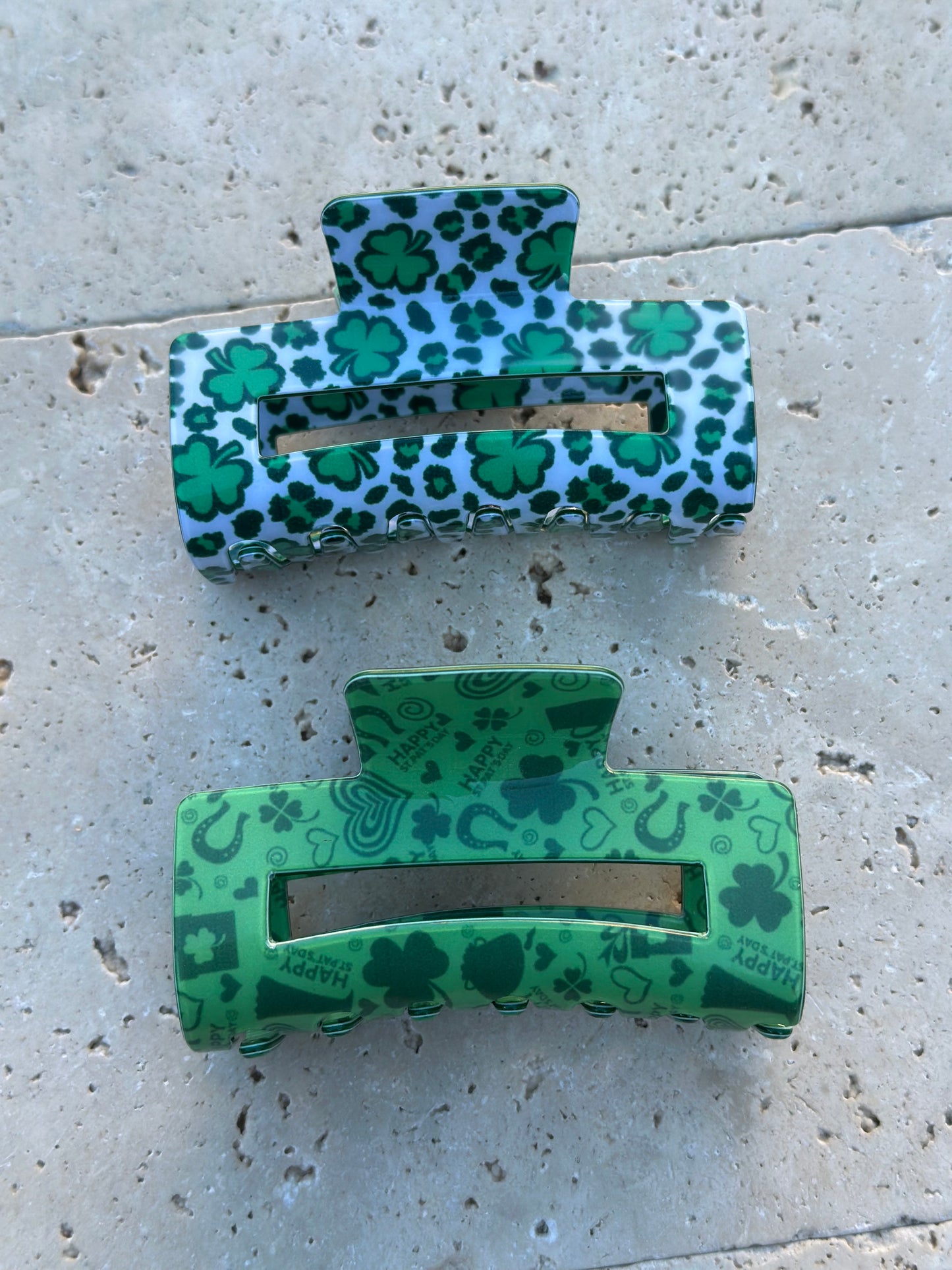 2Pcs St Patrick Hair Clips