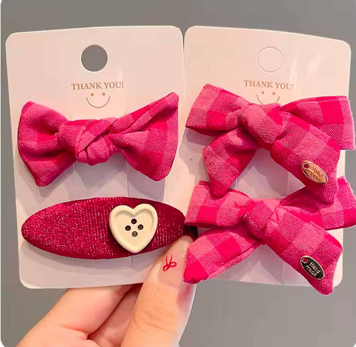 2Pcs ÅVA Set Plaids Hair pins for Girls | JA.VA.NAH