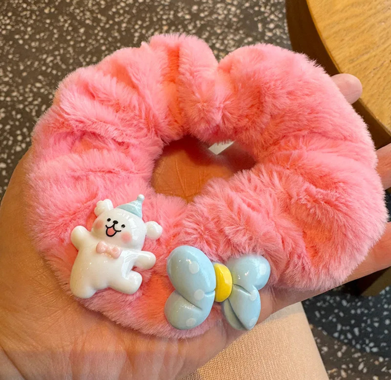 5PCS Candy color plush Elastic Hair ties | JA.VA.NAH