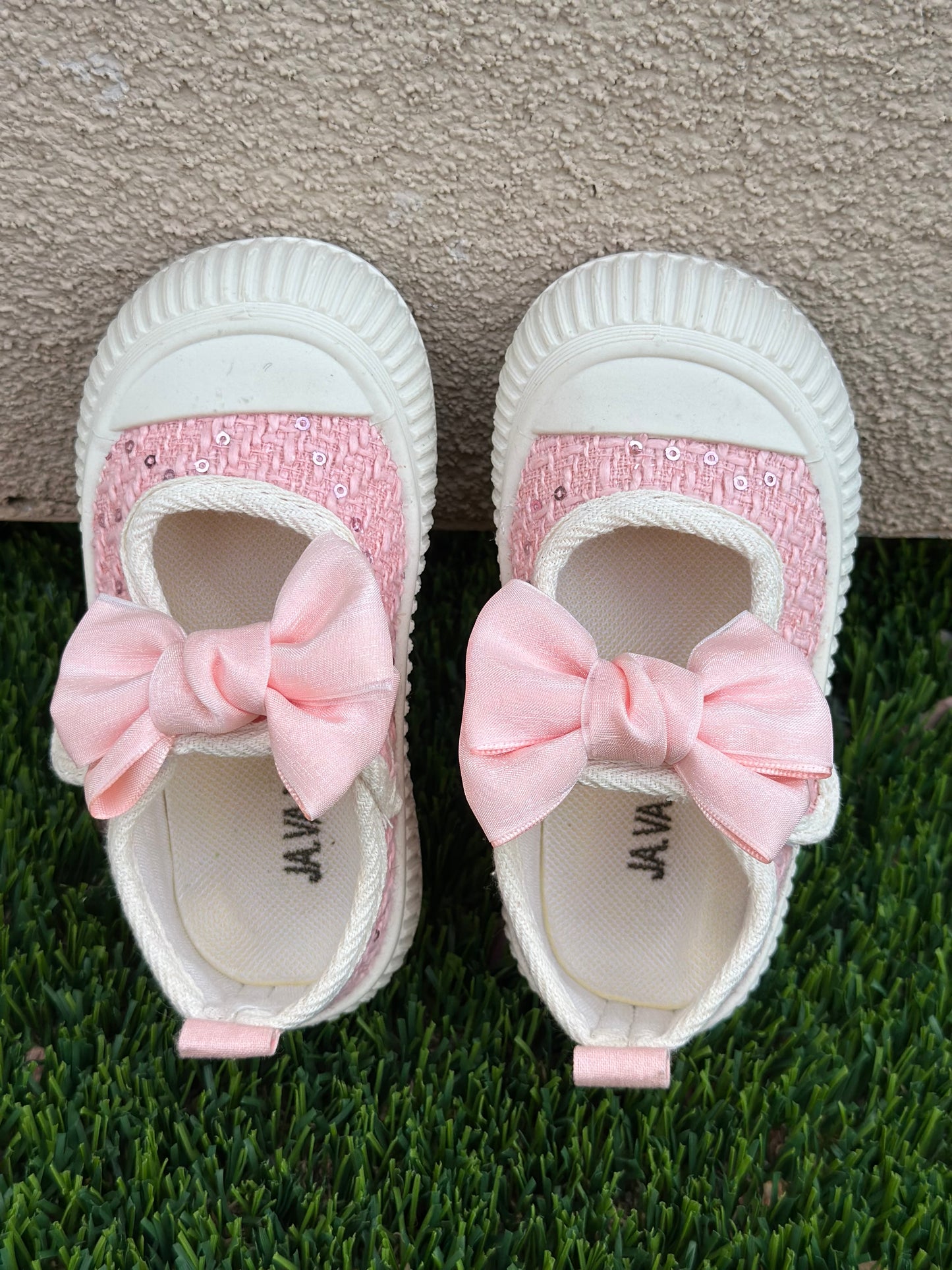 Bow Girls Toddler Breathable Canvas Shoes