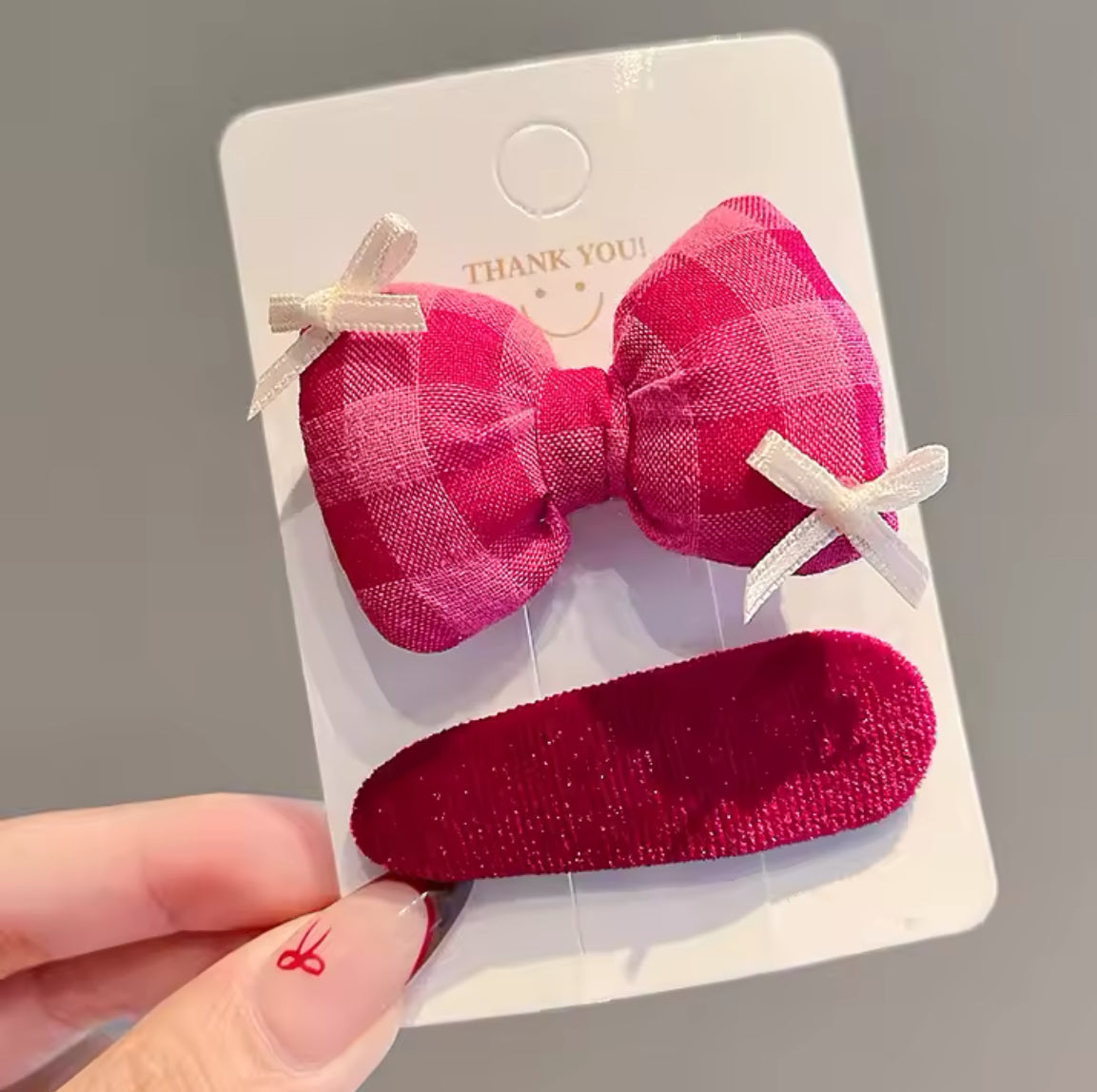2Pcs ÅVA Set Plaids Hair pins for Girls | JA.VA.NAH