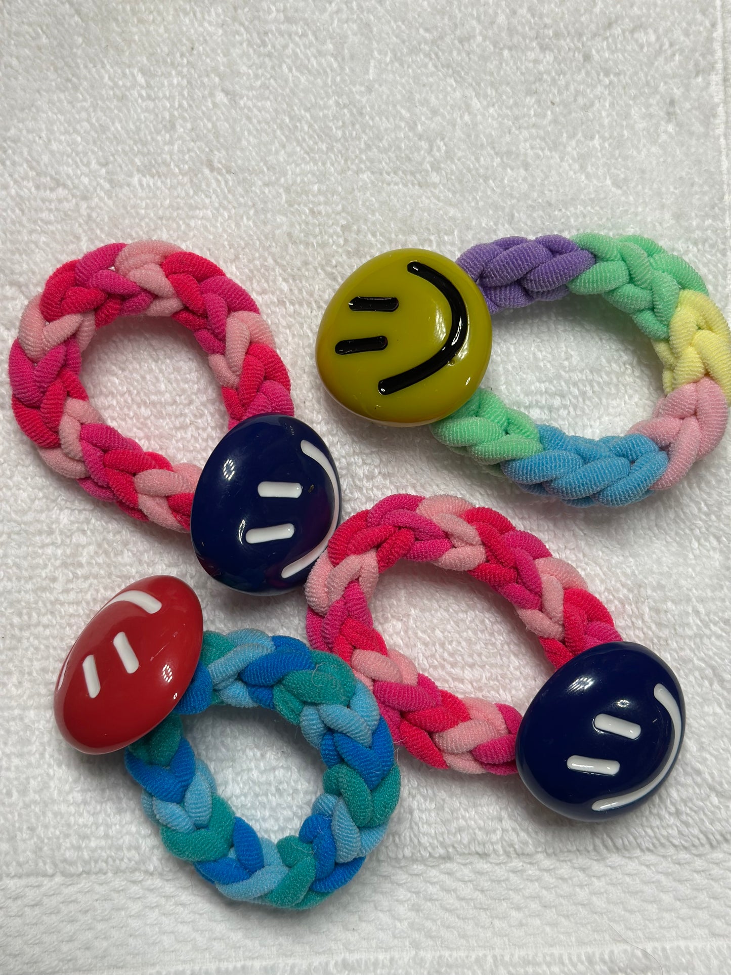 3PCS Smile High stretch Hair Ties For Toddler/Girls/Moms | JA.VA.NAH