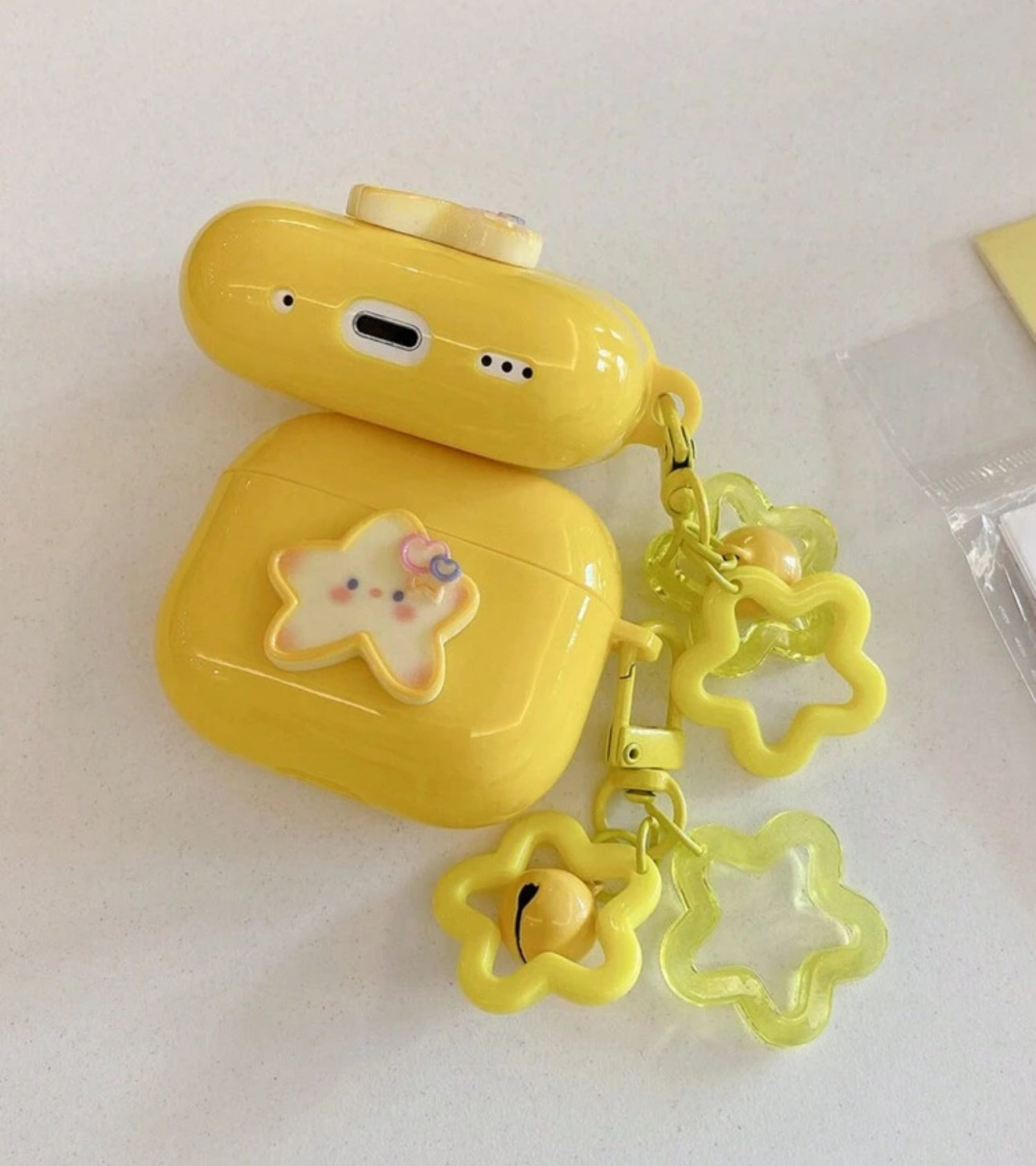 Yellow Cute AirPods | JA.VA.NAH