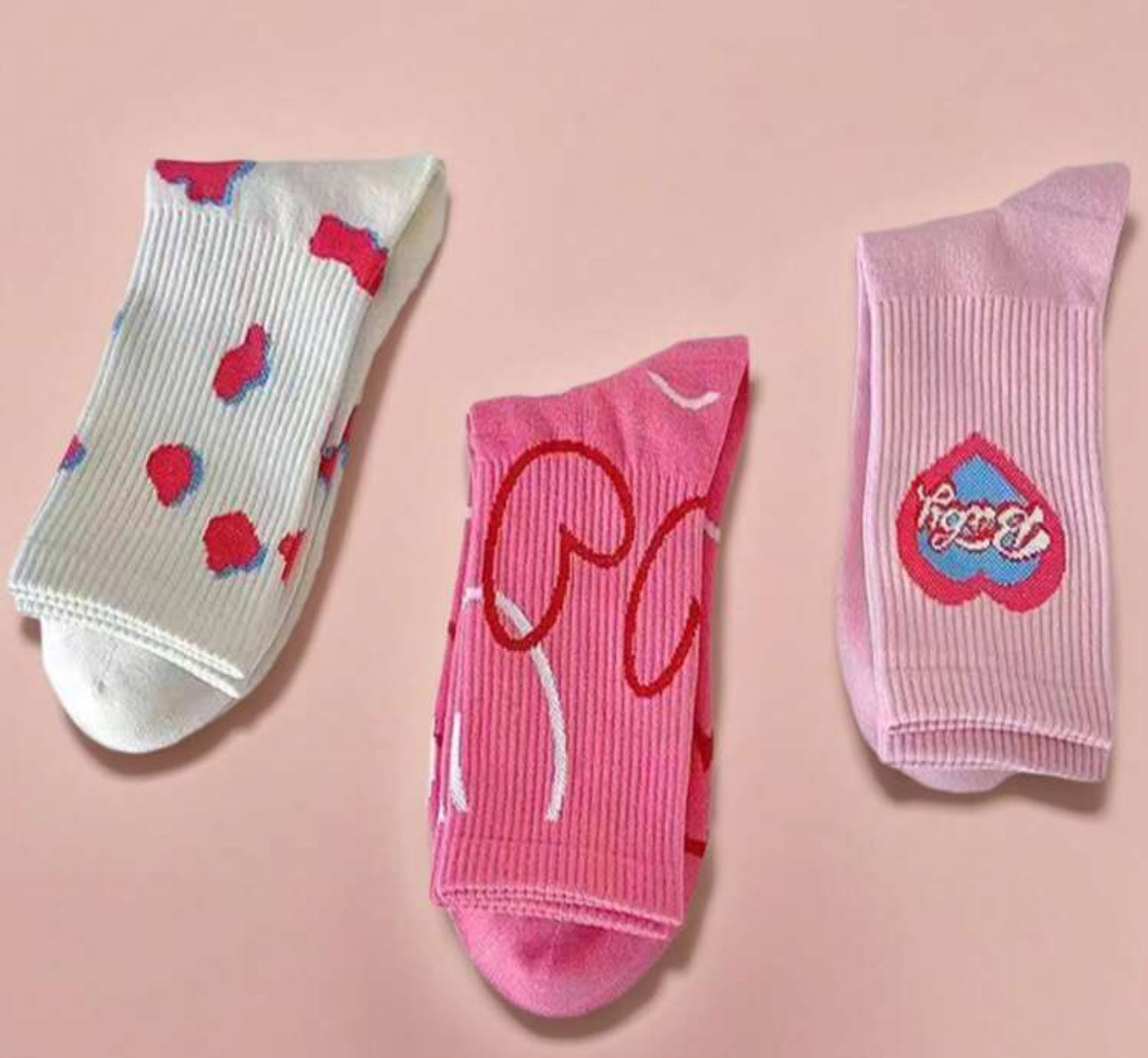 3 Pairs Heart socks for girls | JA.VA.NAH