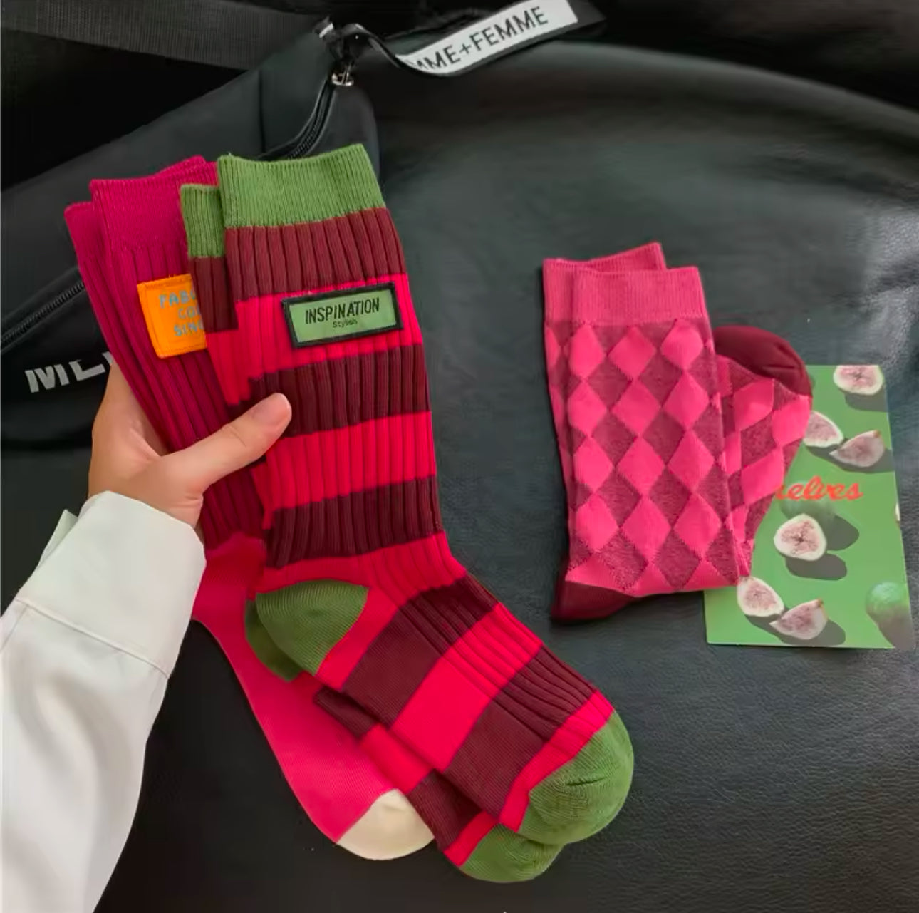 Moms/Girls Mid tube socks