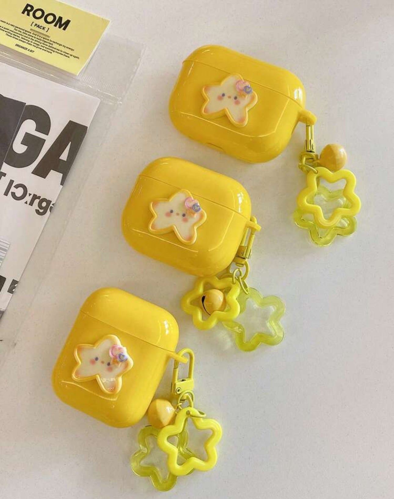 Yellow Cute AirPods | JA.VA.NAH
