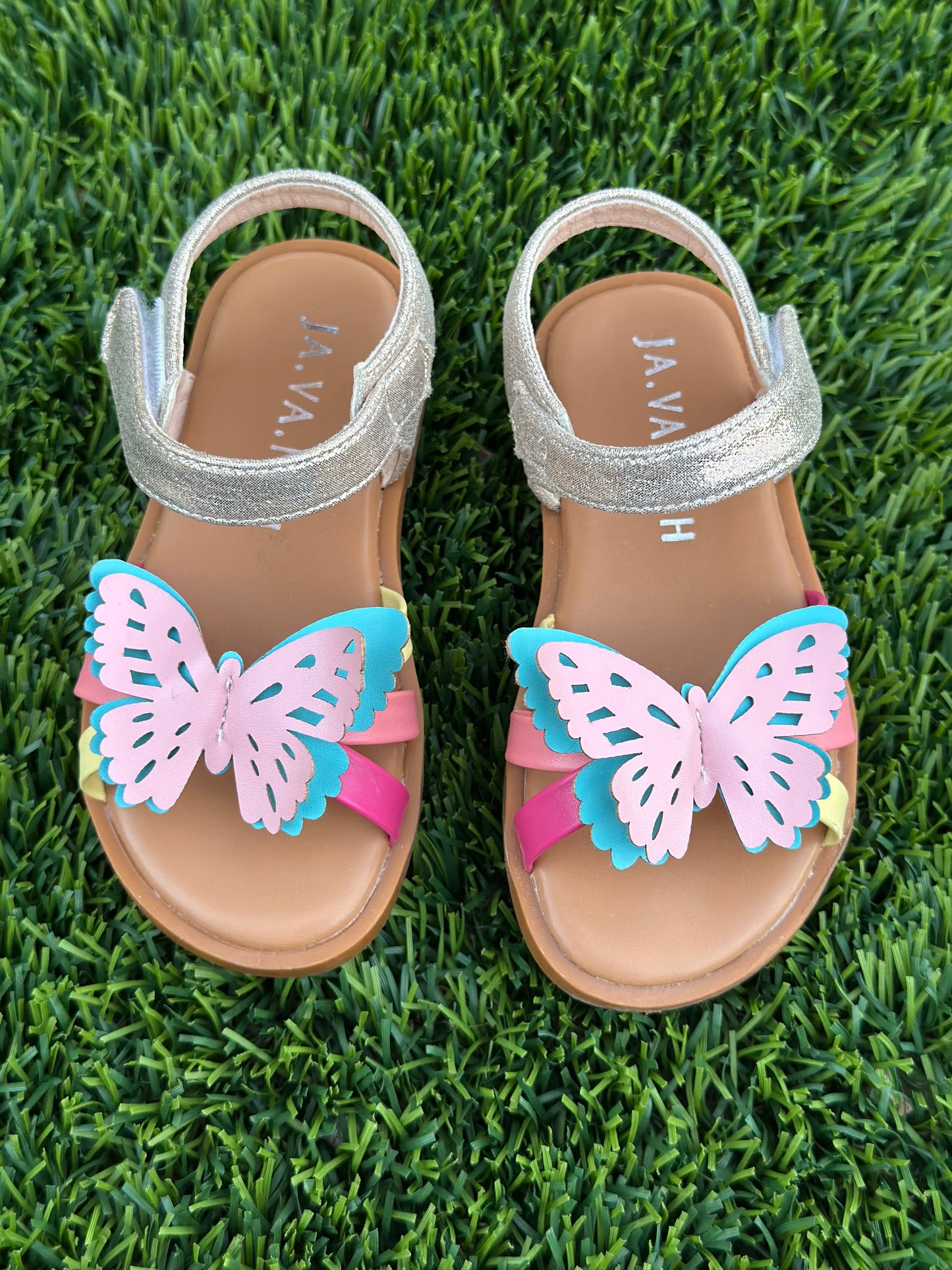 Toddler Butterfly leather strap Sandals