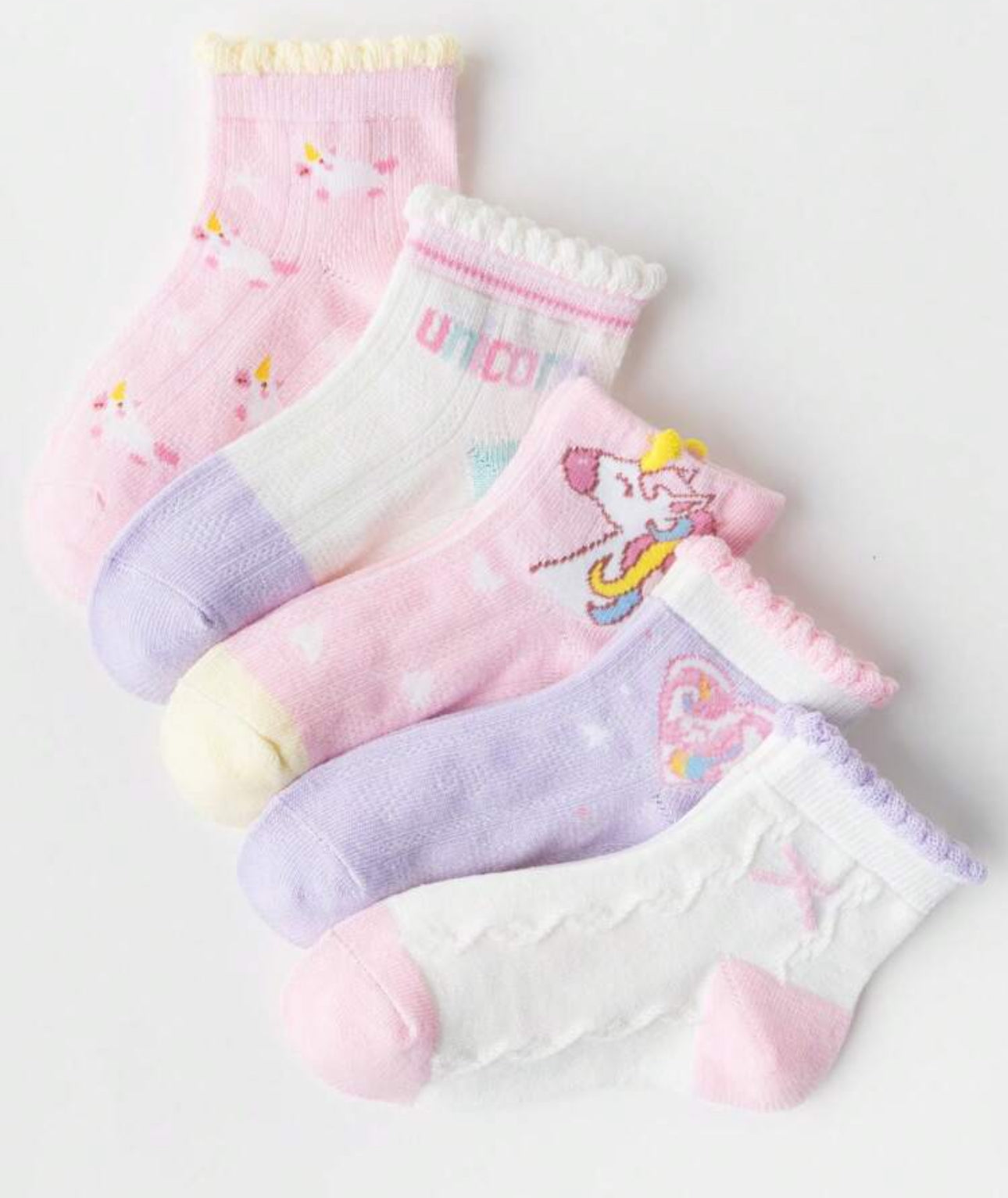 5Pairs Toddler girls socks