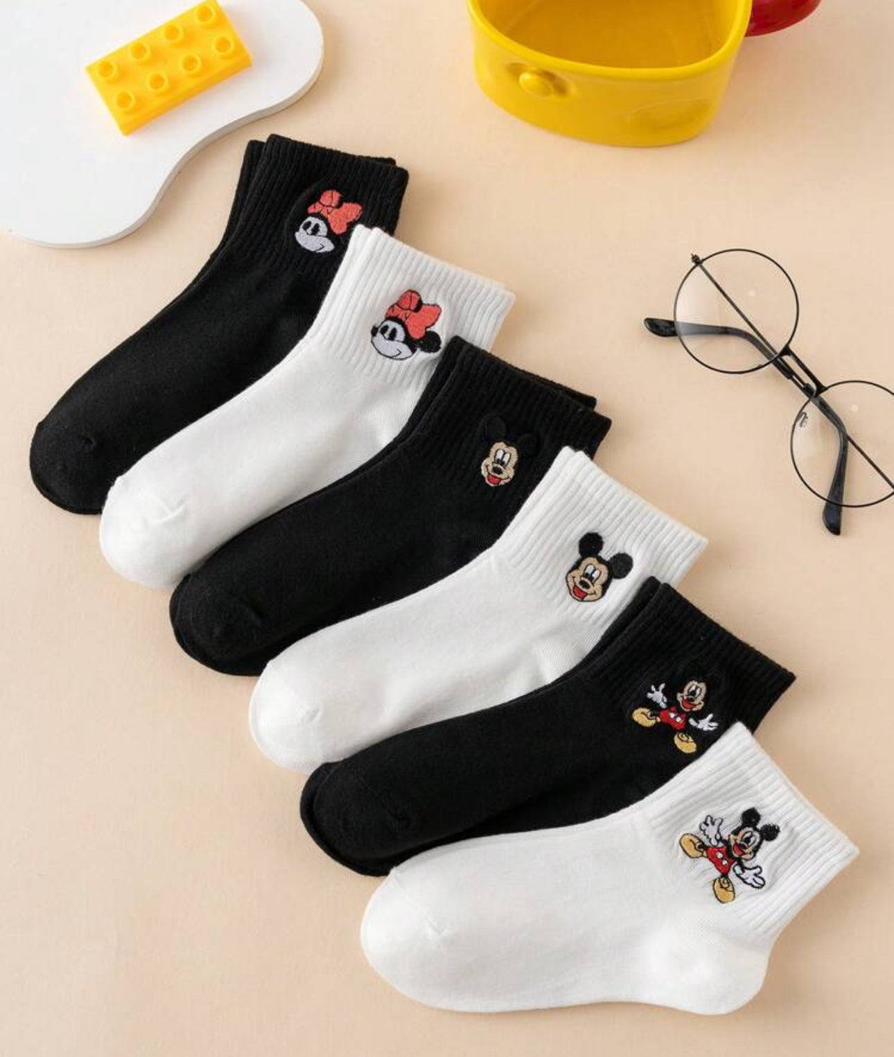 6 Pairs Cartoon Socks