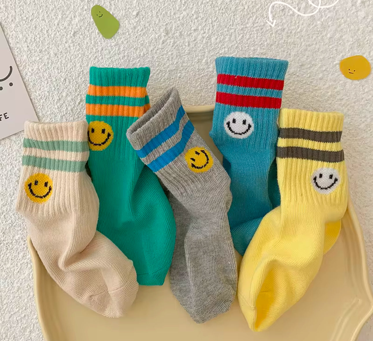 5Pairs Cotton Kids Socks