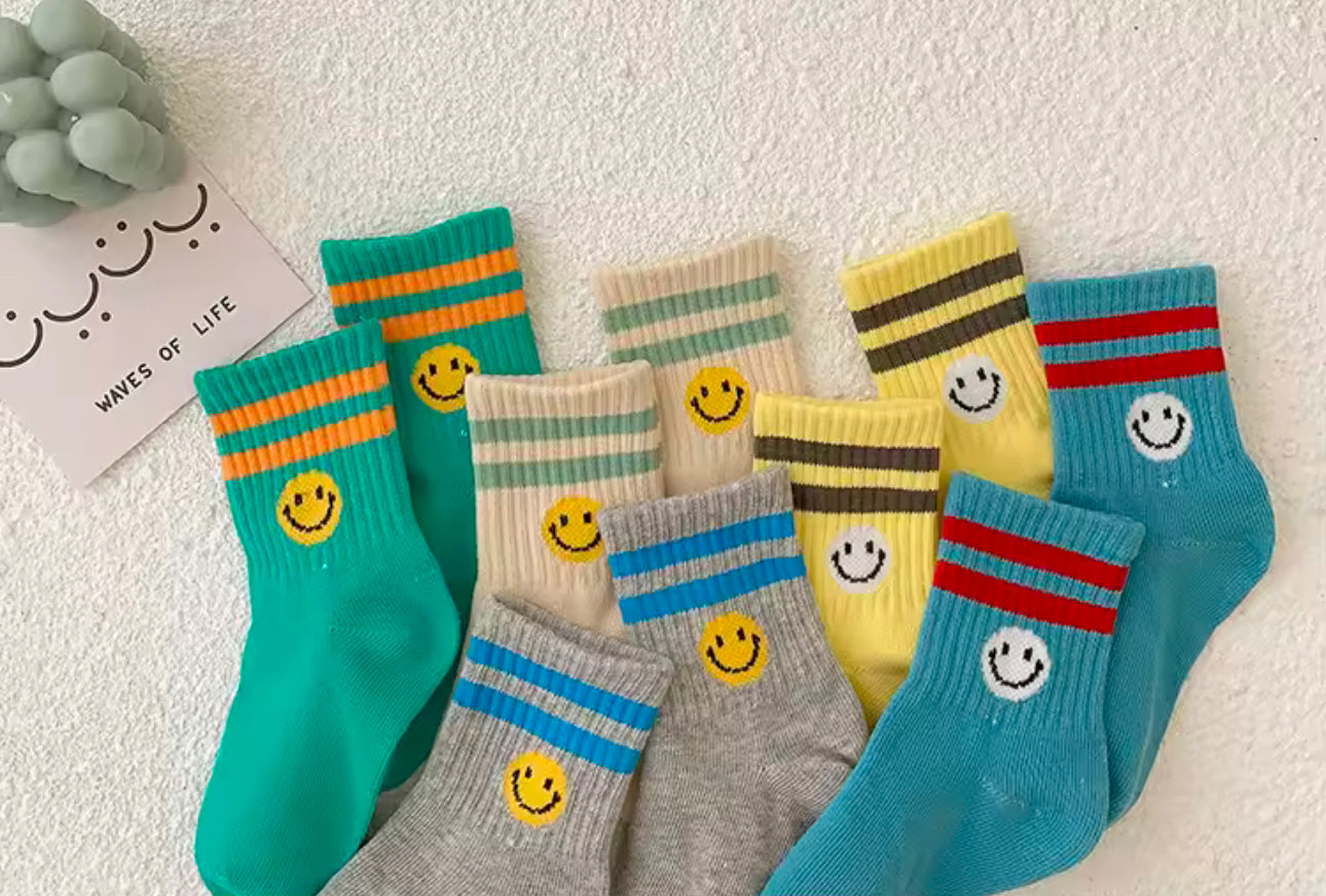 5Pairs Cotton Kids Socks