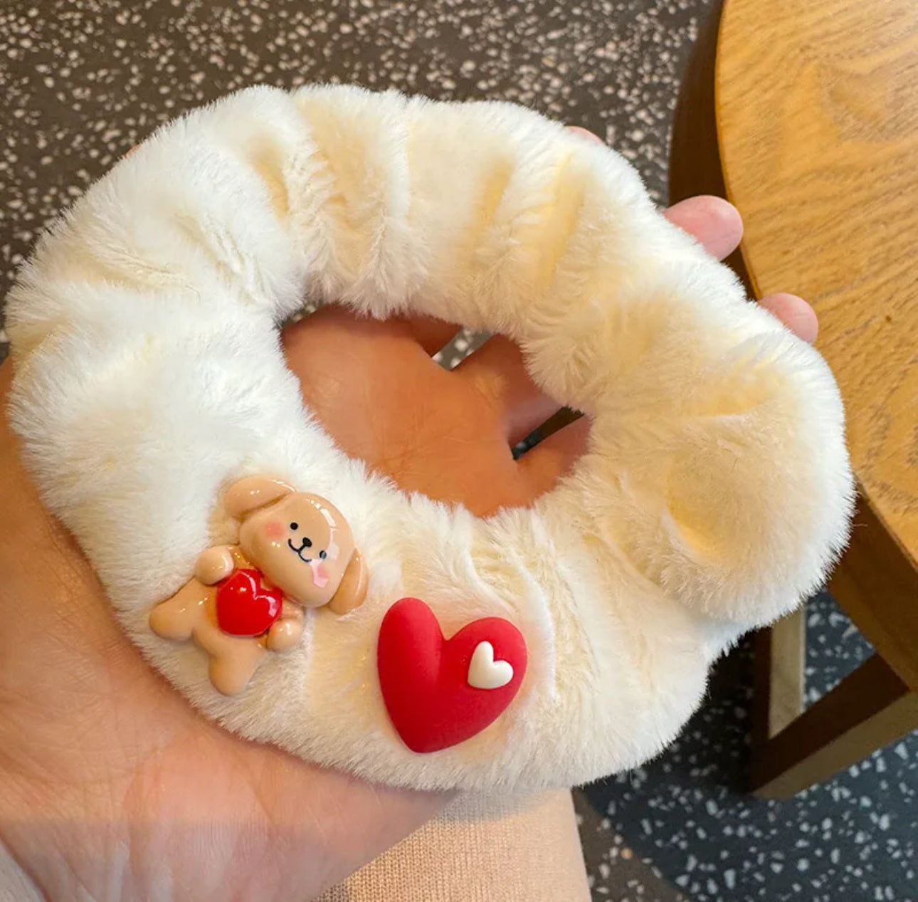 Color plush hair ties 4 pcs | JA.VA.NAH