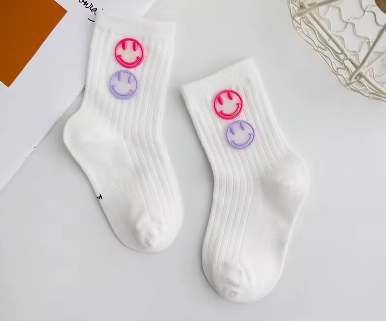 3 Pairs Smiley face Toddler/Youth Socks | JA.VA.NAH