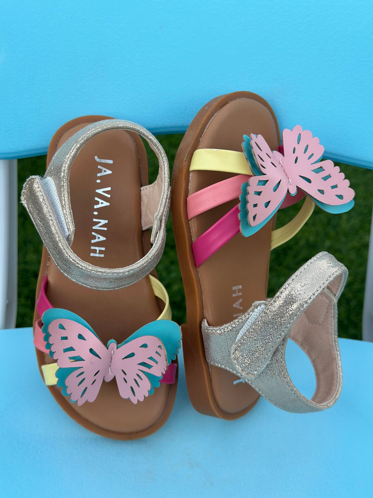 Toddler Butterfly leather strap Sandals