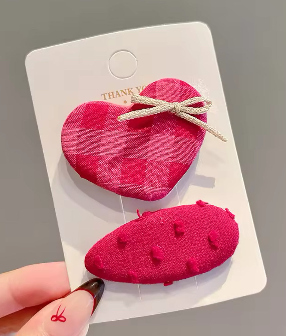 2Pcs ÅVA Set Plaids Hair pins for Girls | JA.VA.NAH