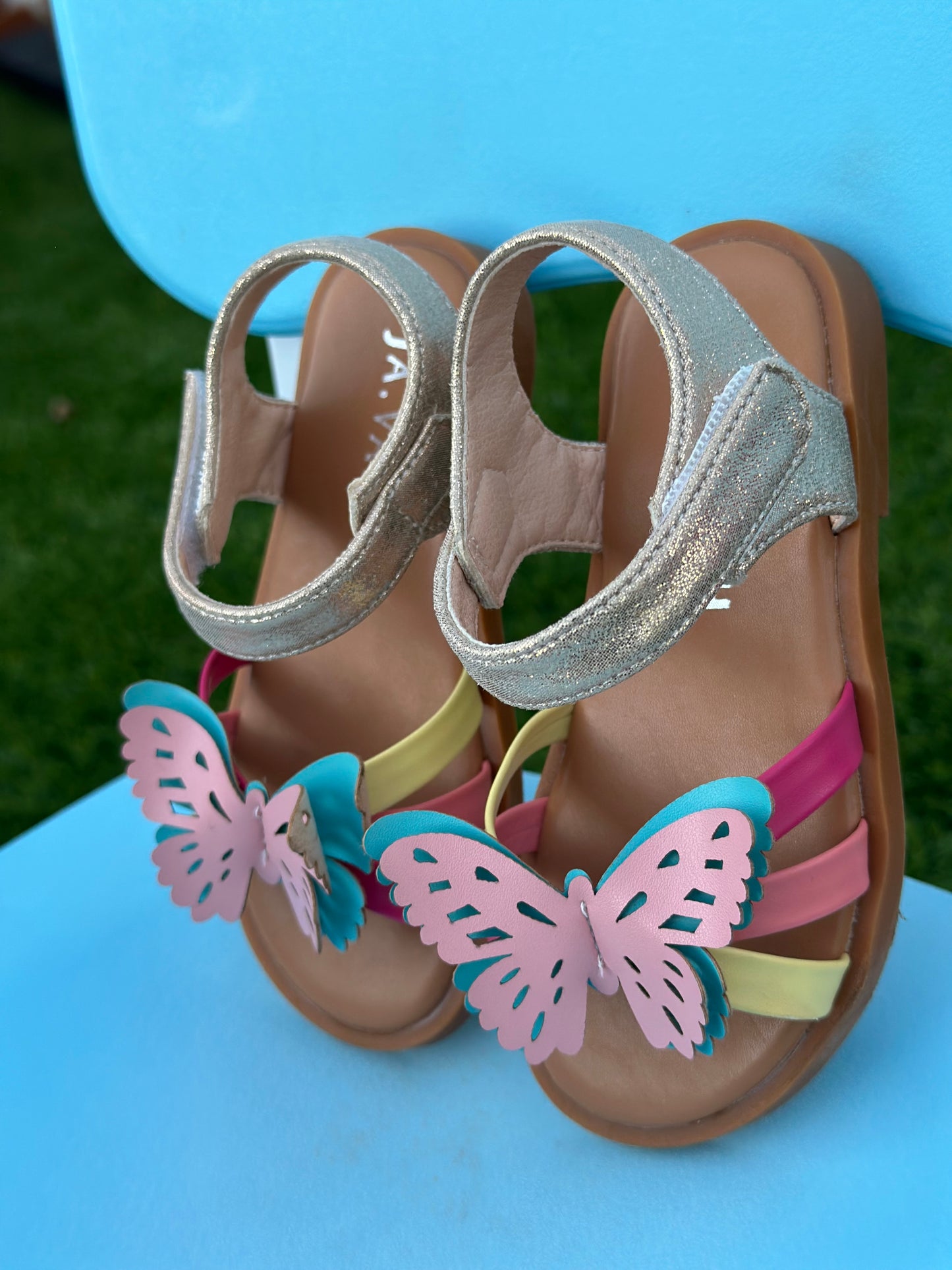 Toddler Butterfly leather strap Sandals