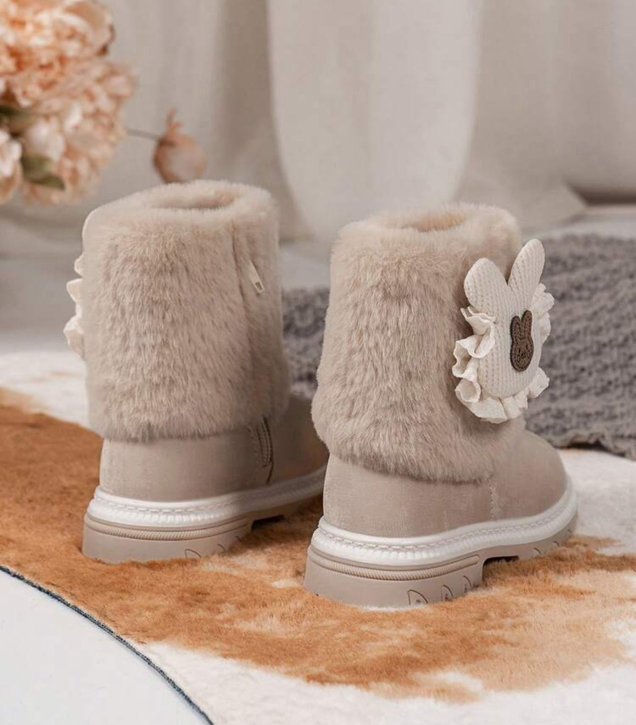 Cute Baby/Toddler Girls Winter Furry Ankle Boots