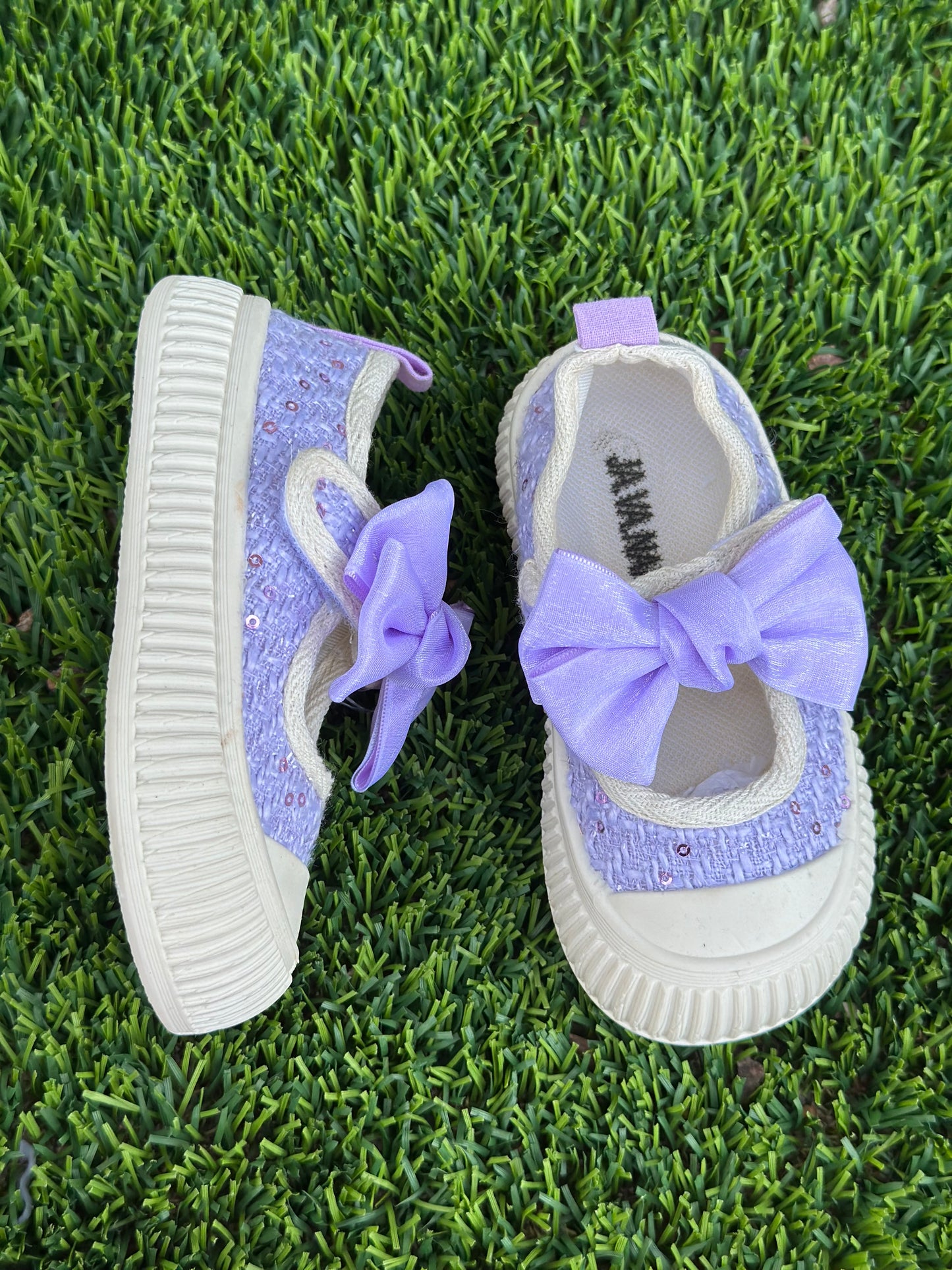 Bow Girls Toddler Breathable Canvas Shoes