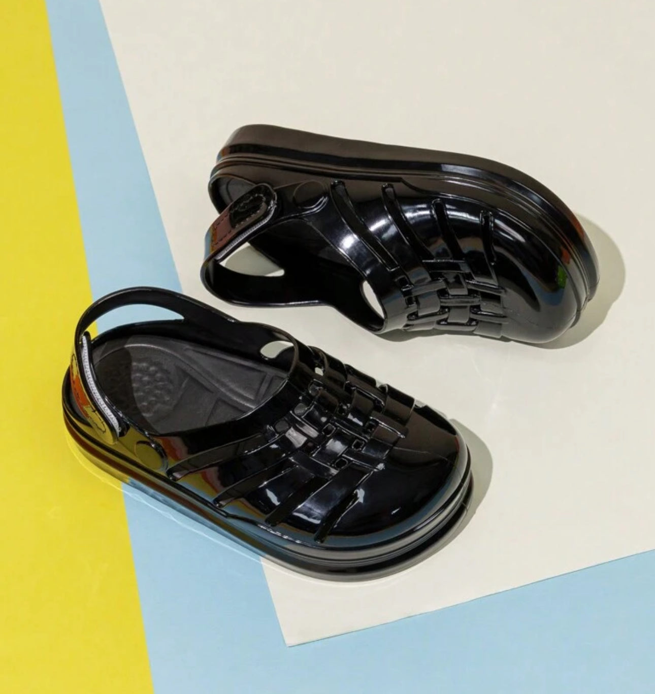 ÅVA Cute Girls' Crystal Jelly Breathable Flat Summer Sandals | JA.VA.NAH