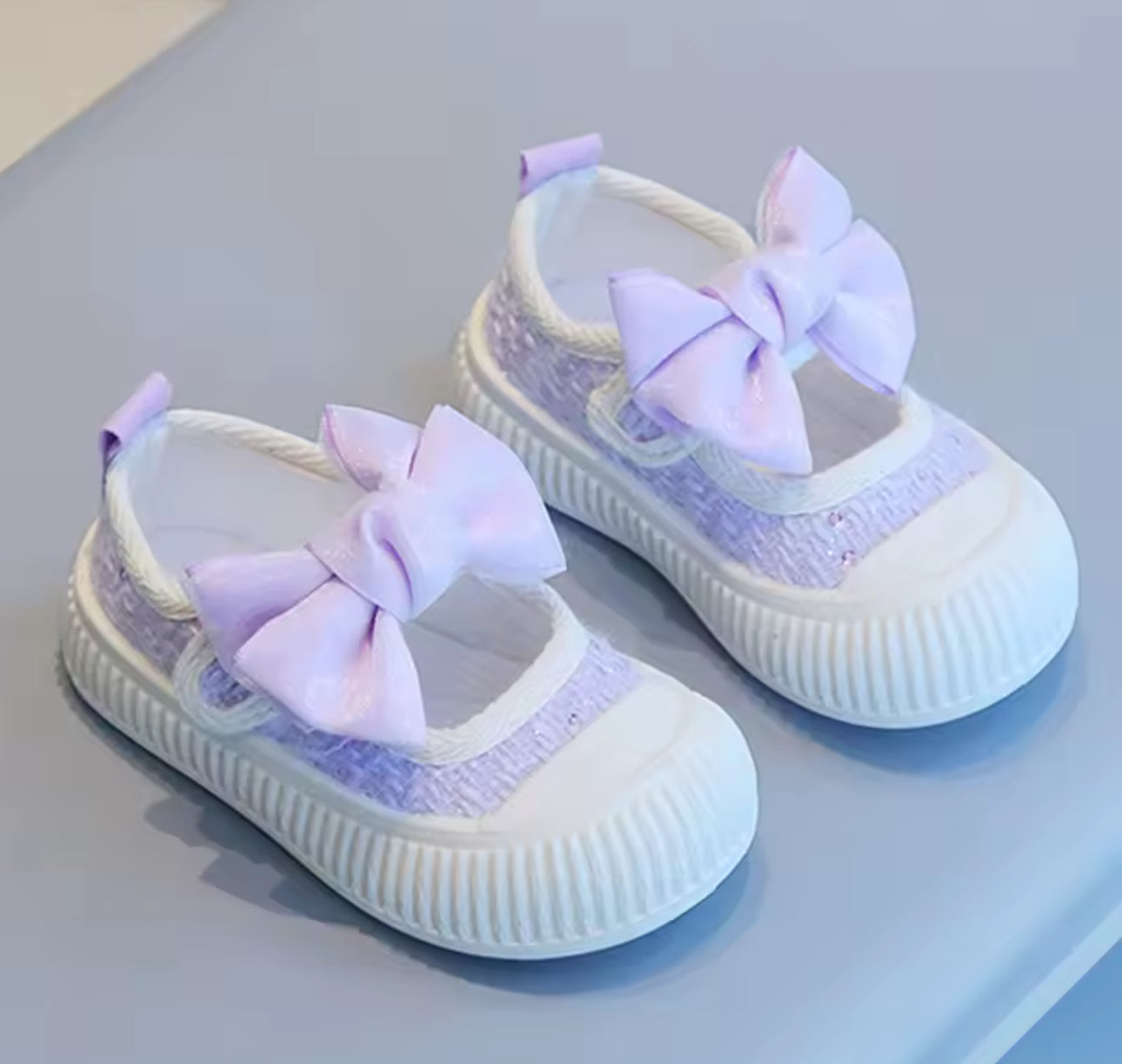 Bow Girls Toddler Breathable Canvas Shoes