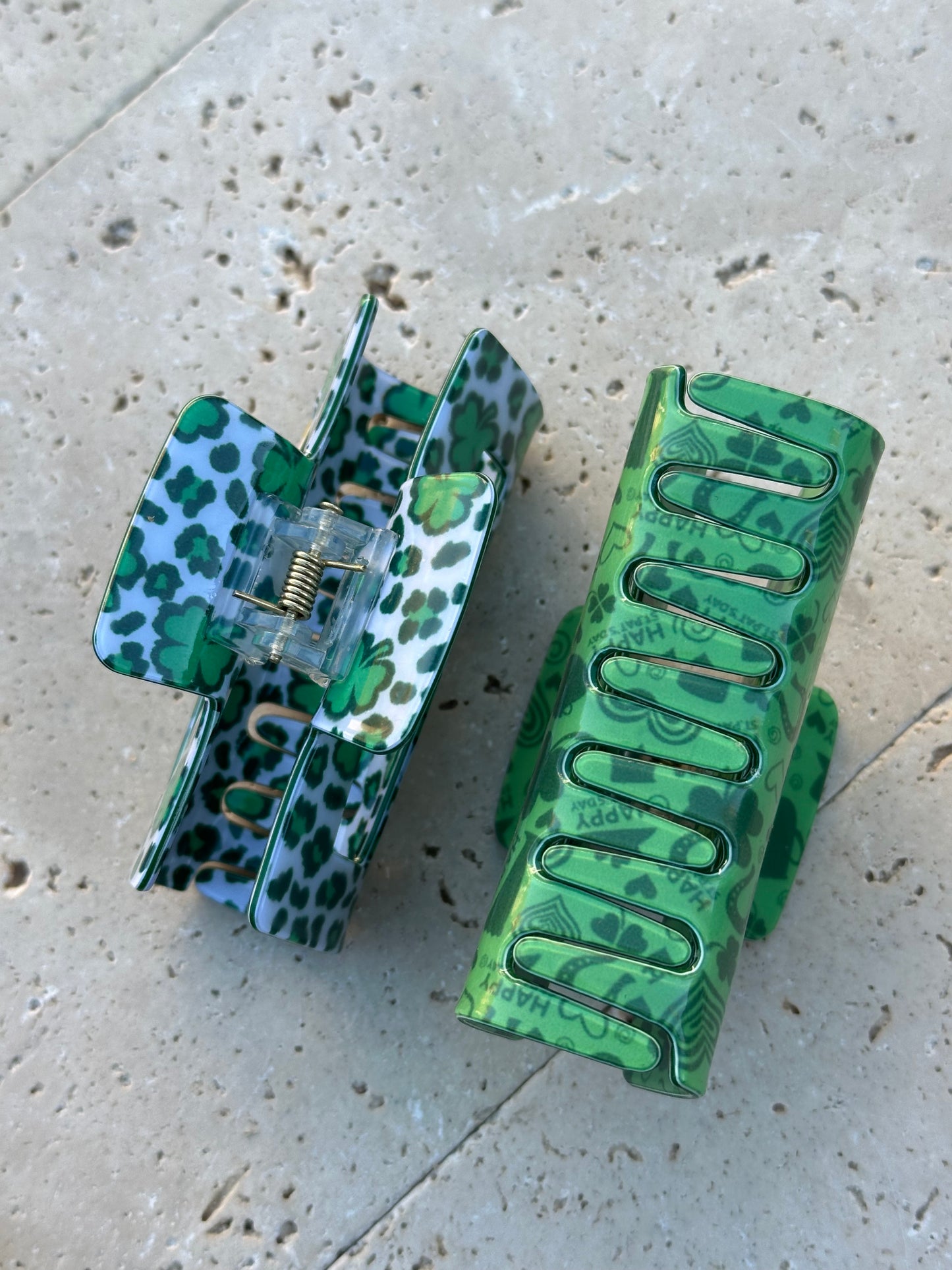 2Pcs St Patrick Hair Clips