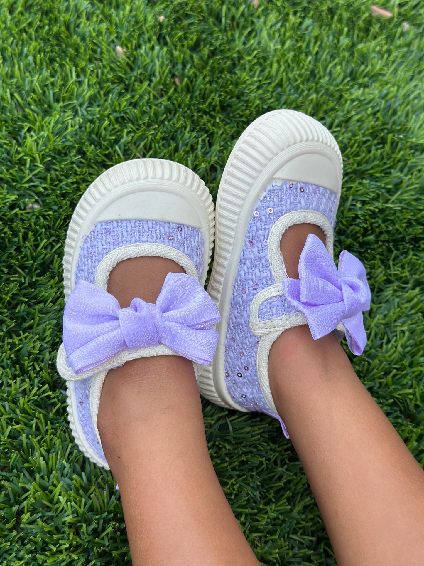 Bow Girls Toddler Breathable Canvas Shoes