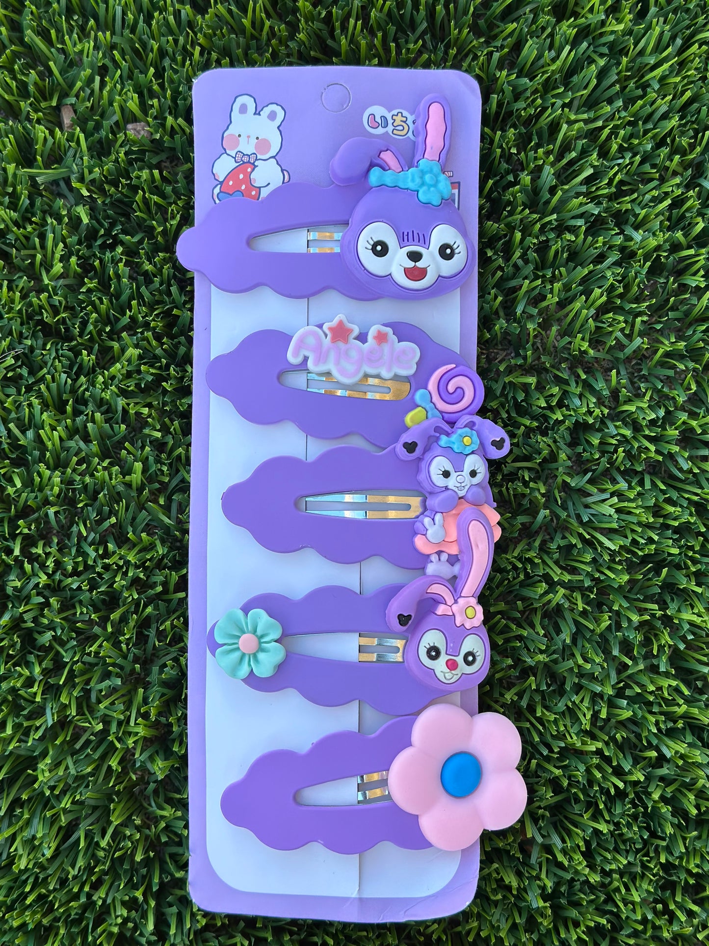 5PCS Girls Cartoon Hair Pins