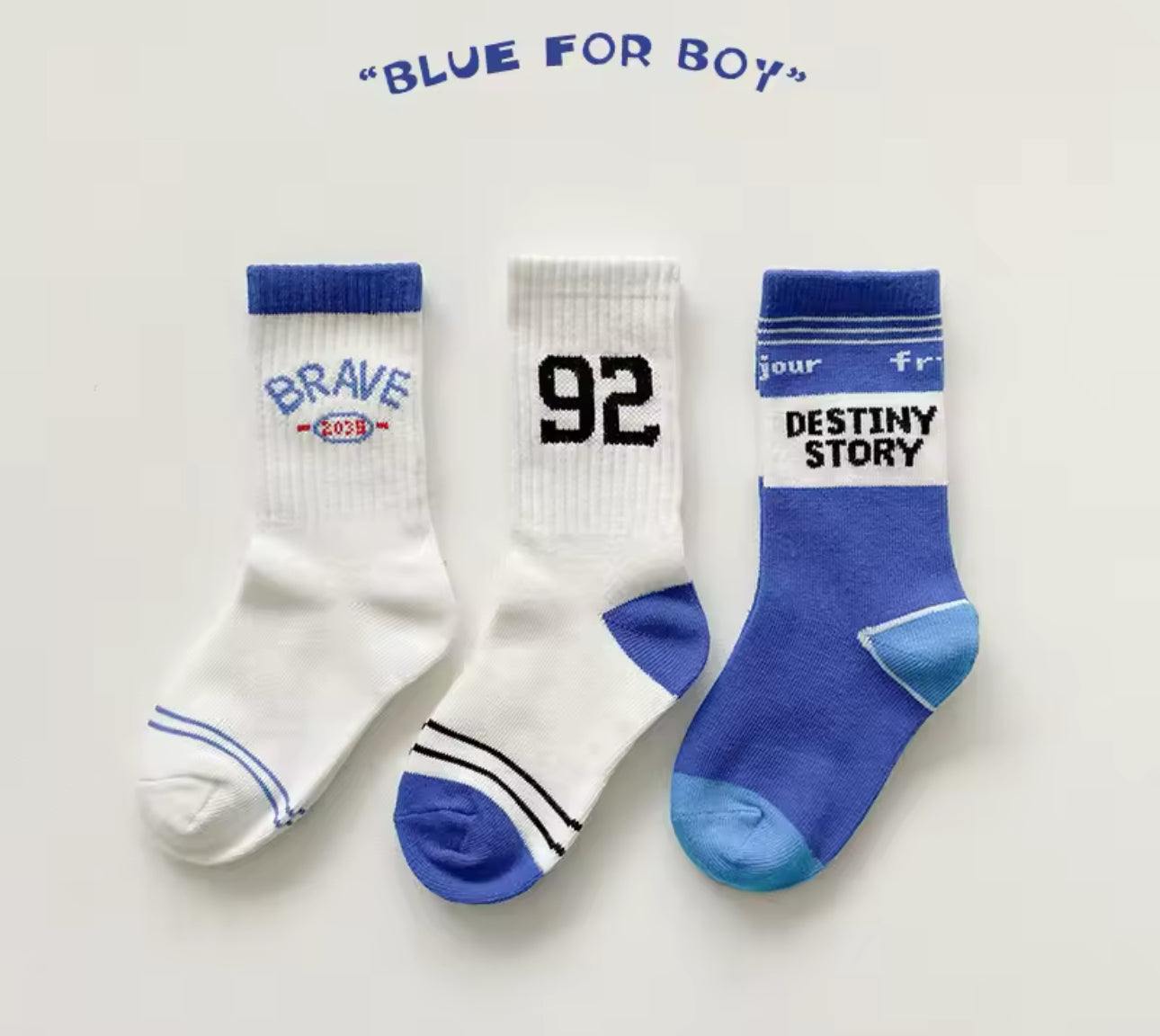 3 Pairs Unisex socks for kids | JA.VA.NAH