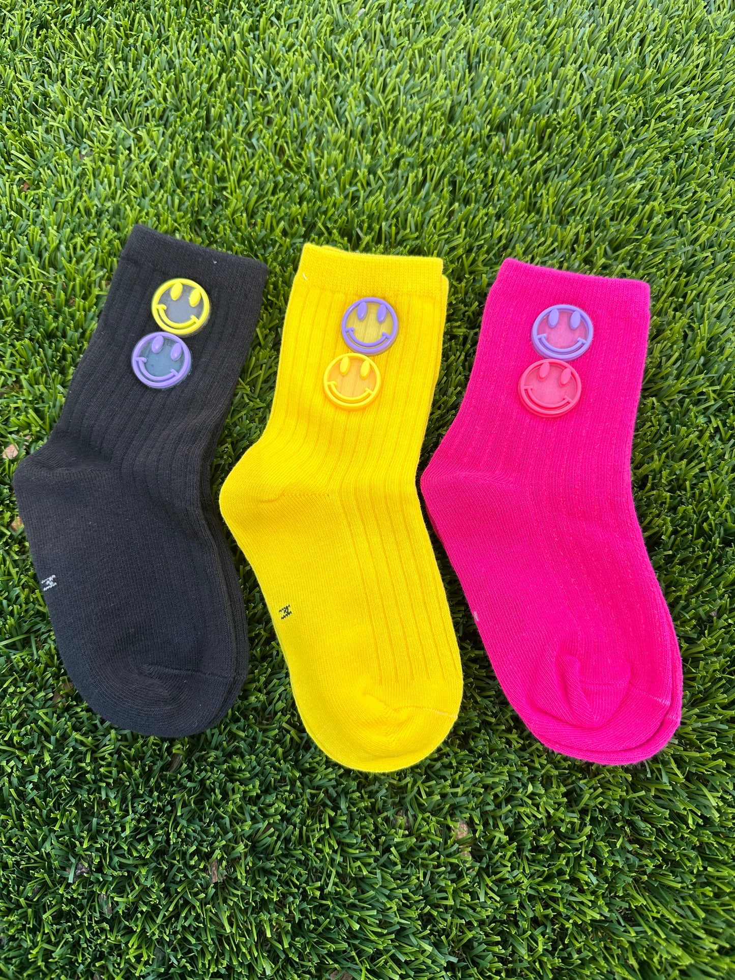 3 Pairs Smiley face Toddler/Youth Socks | JA.VA.NAH