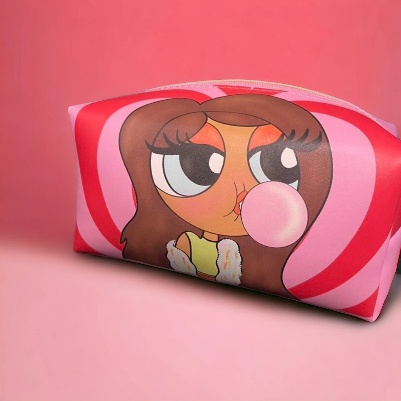 Tay mills cartoon Leather Cosmetic bag | JA.VA.NAH