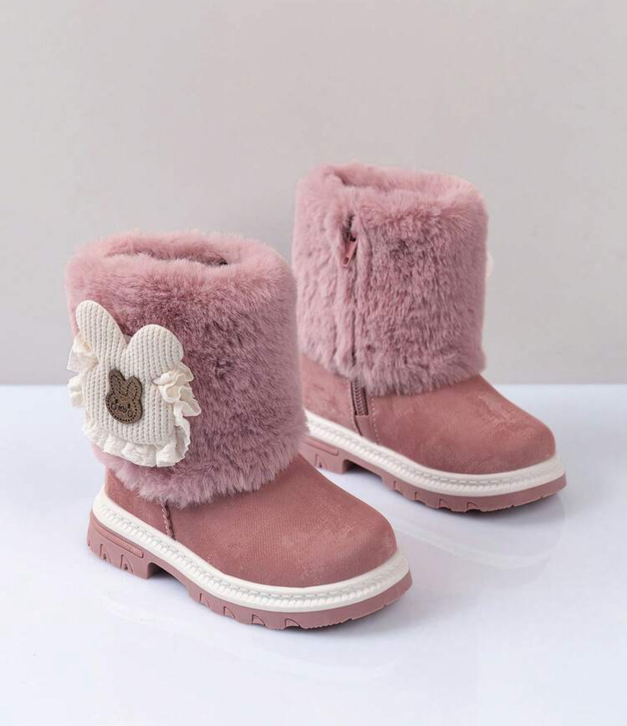 Cute Baby/Toddler Girls Winter Furry Ankle Boots
