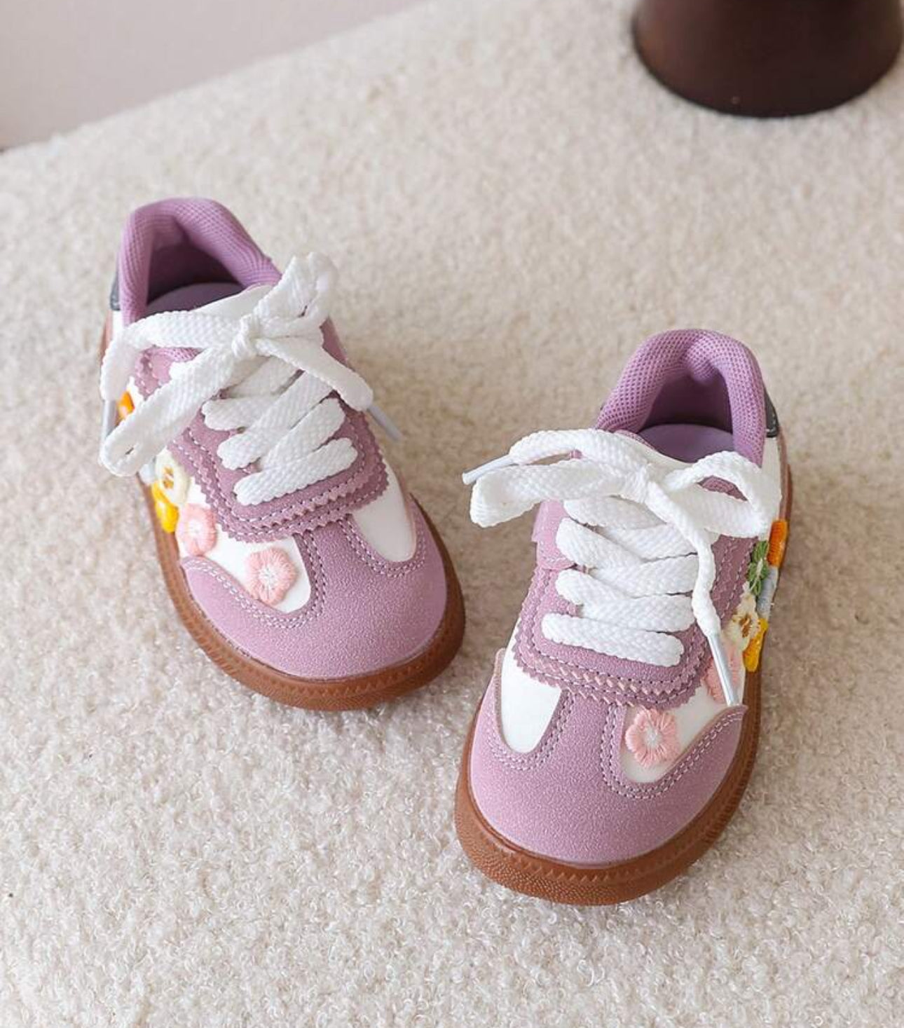 Toddler Girls Flower Decor Sneaker