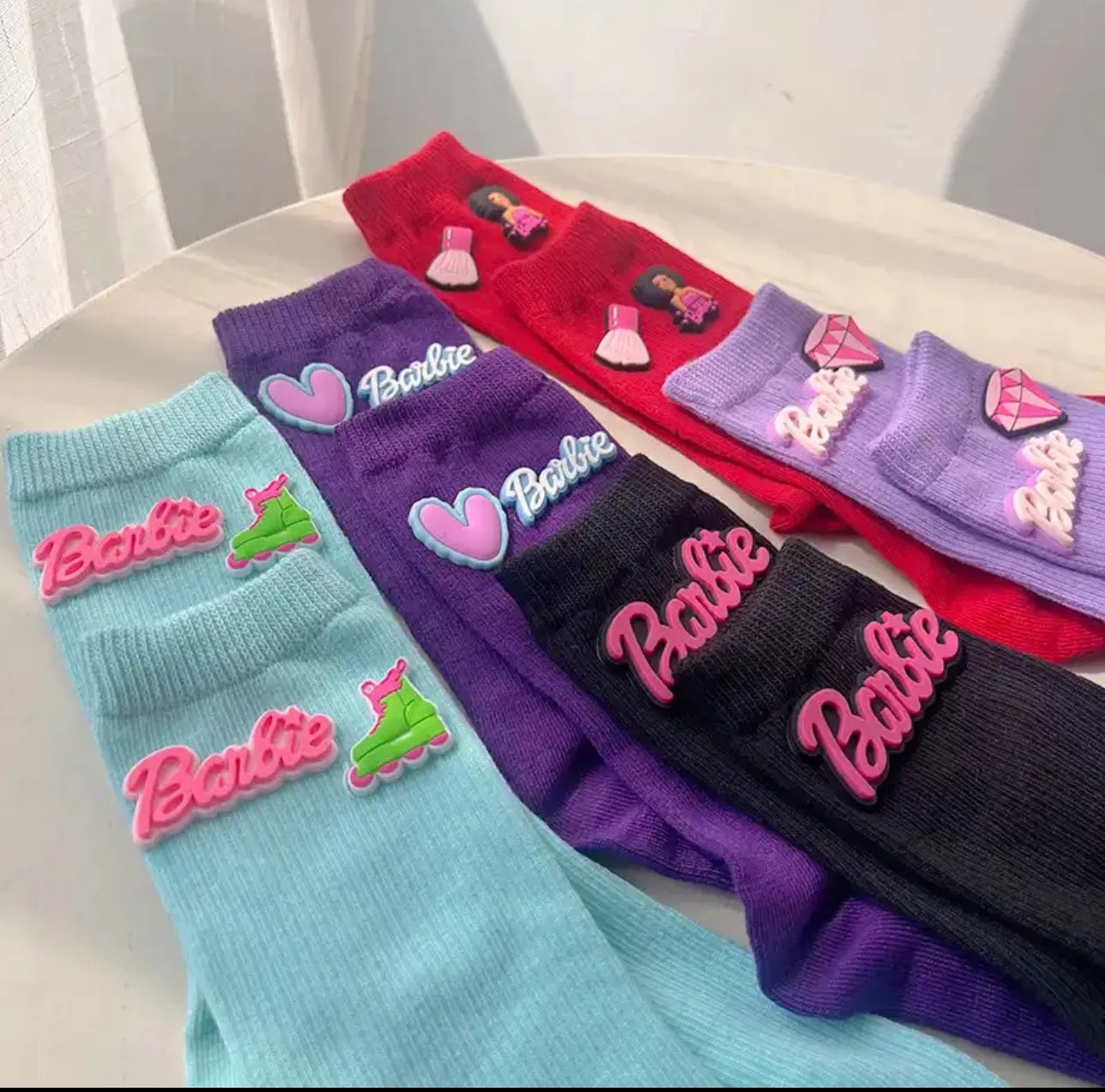 5 Pairs Cartoon TeenGirls / Moms Socks