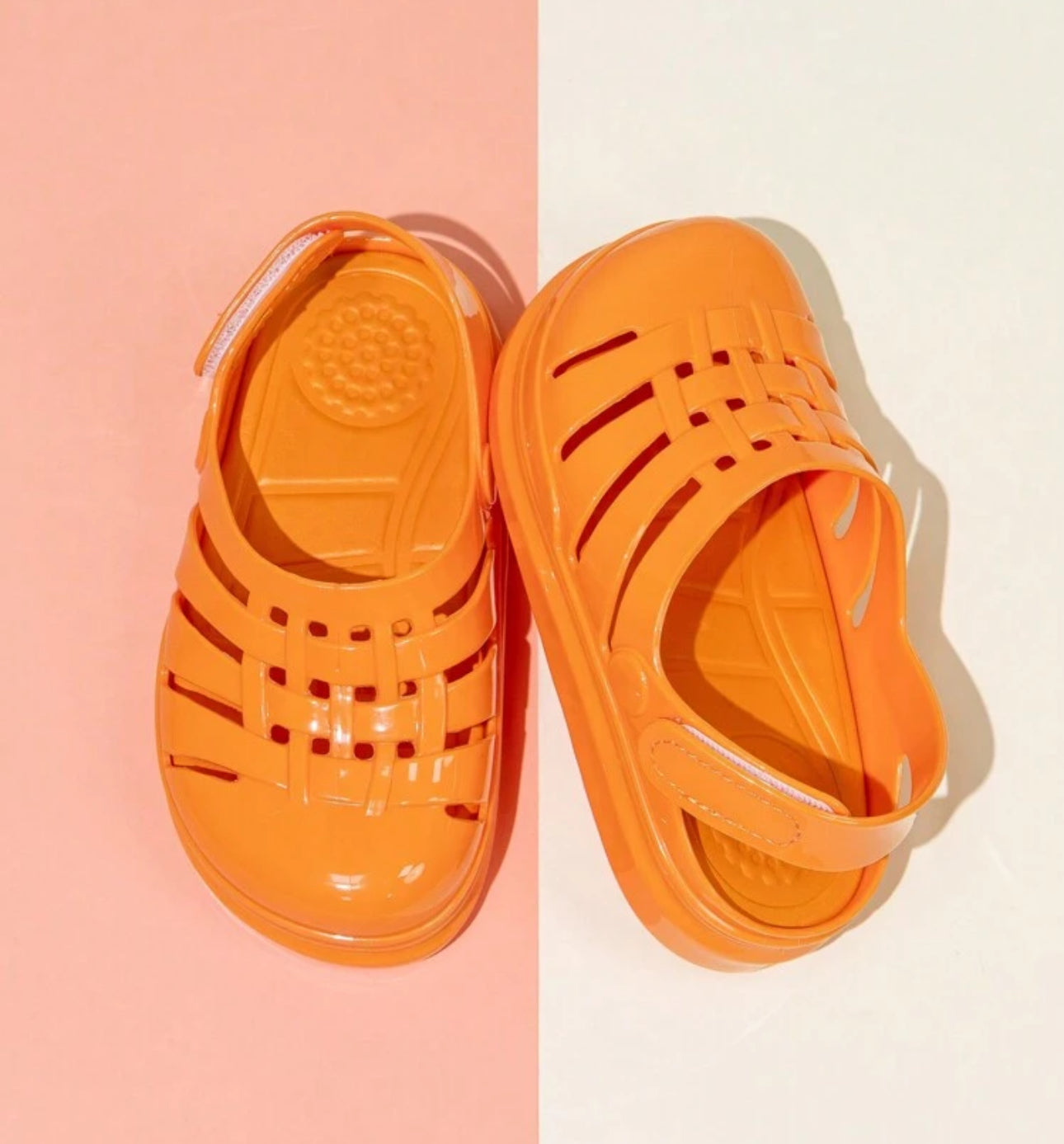 ÅVA Cute Girls' Crystal Jelly Breathable Flat Summer Sandals | JA.VA.NAH
