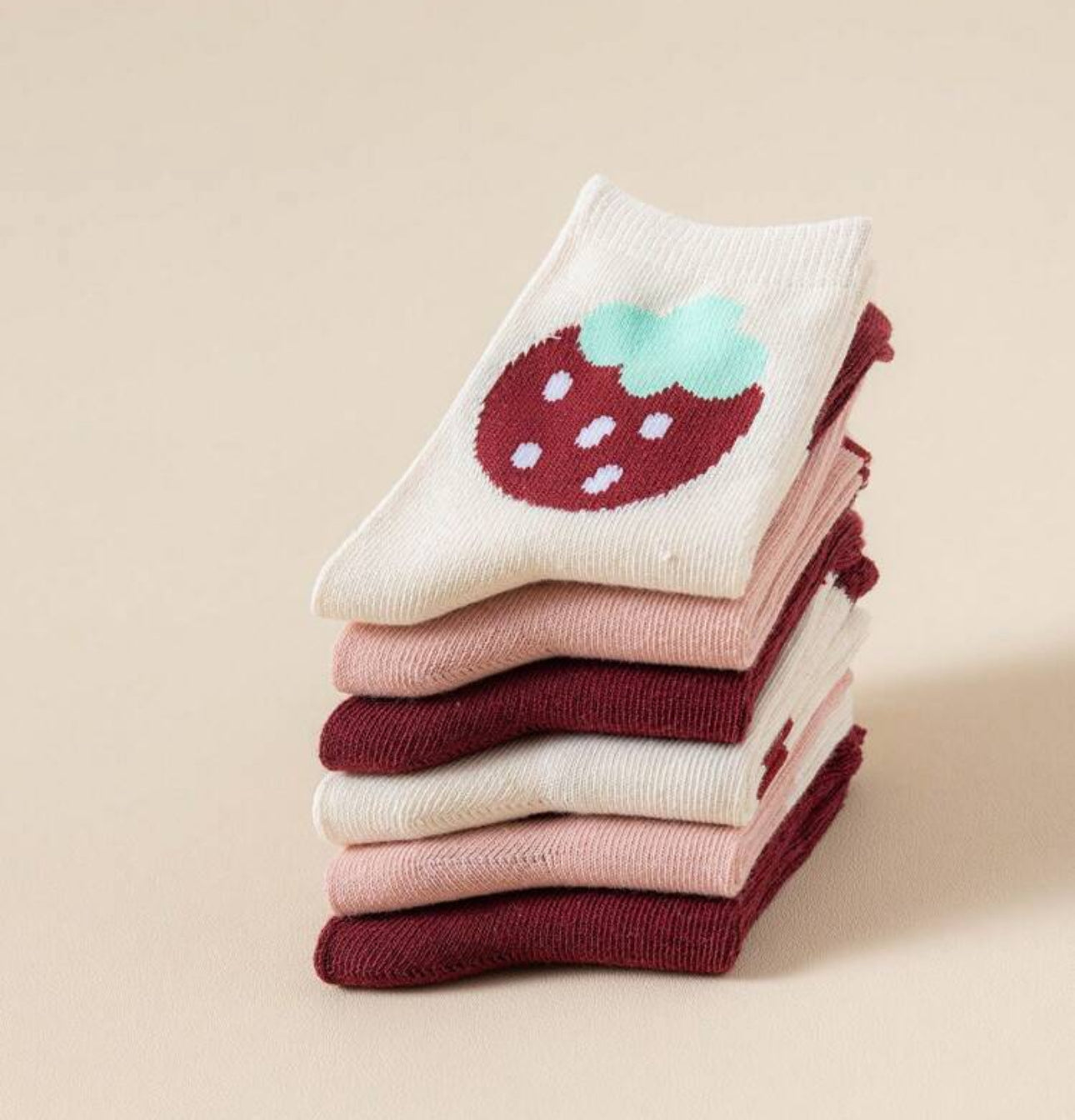 6 Pairs kids Socks for Toddler girls