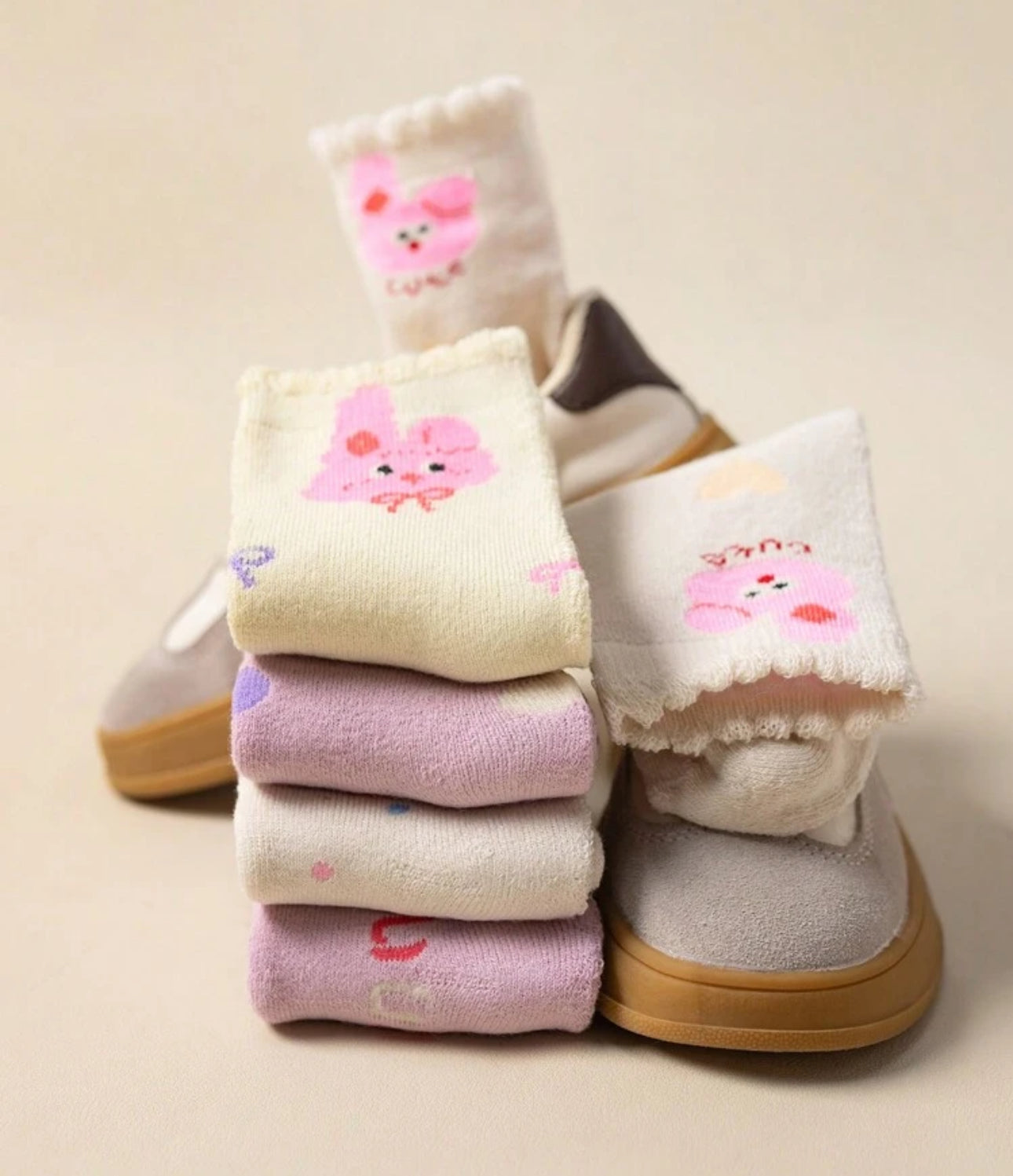 5Pairs Winter Socks for Girls