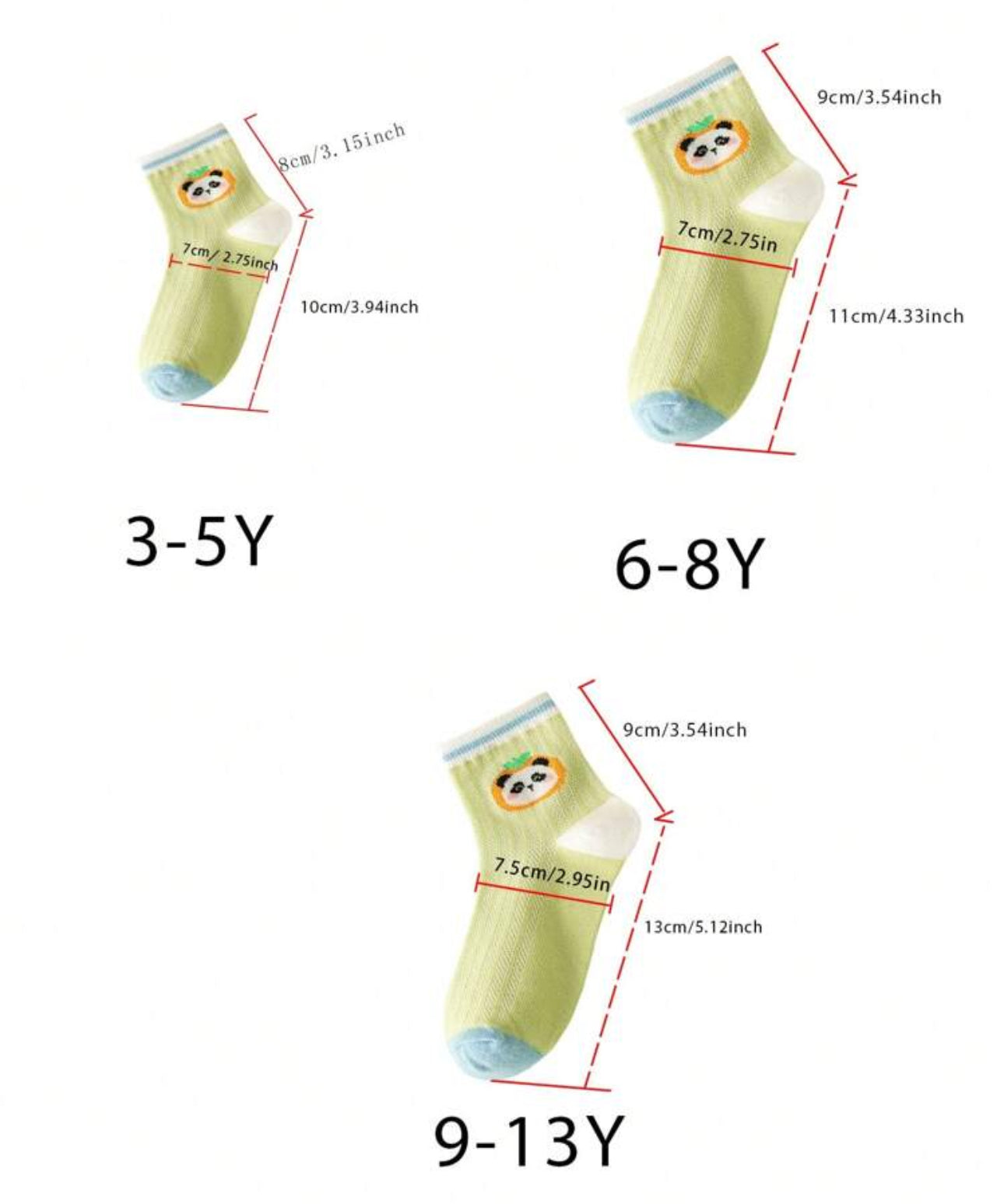 5 Pairs Girls Socks | JA.VA.NAH