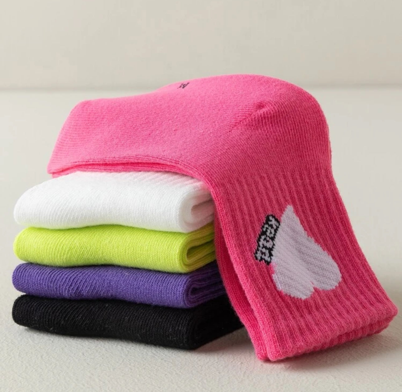 5Pairs Heart Socks for girls | JA.VA.NAH