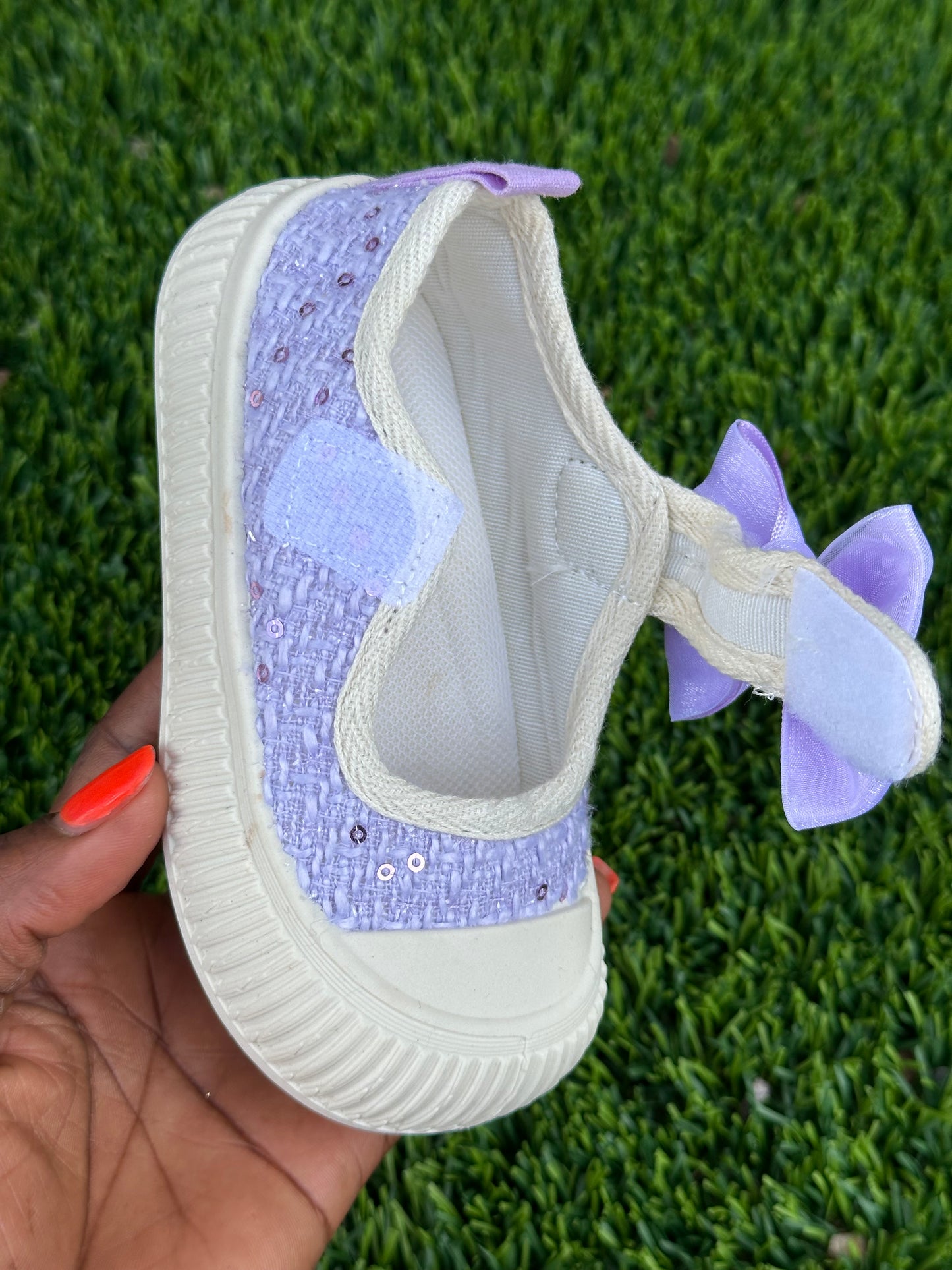 Bow Girls Toddler Breathable Canvas Shoes